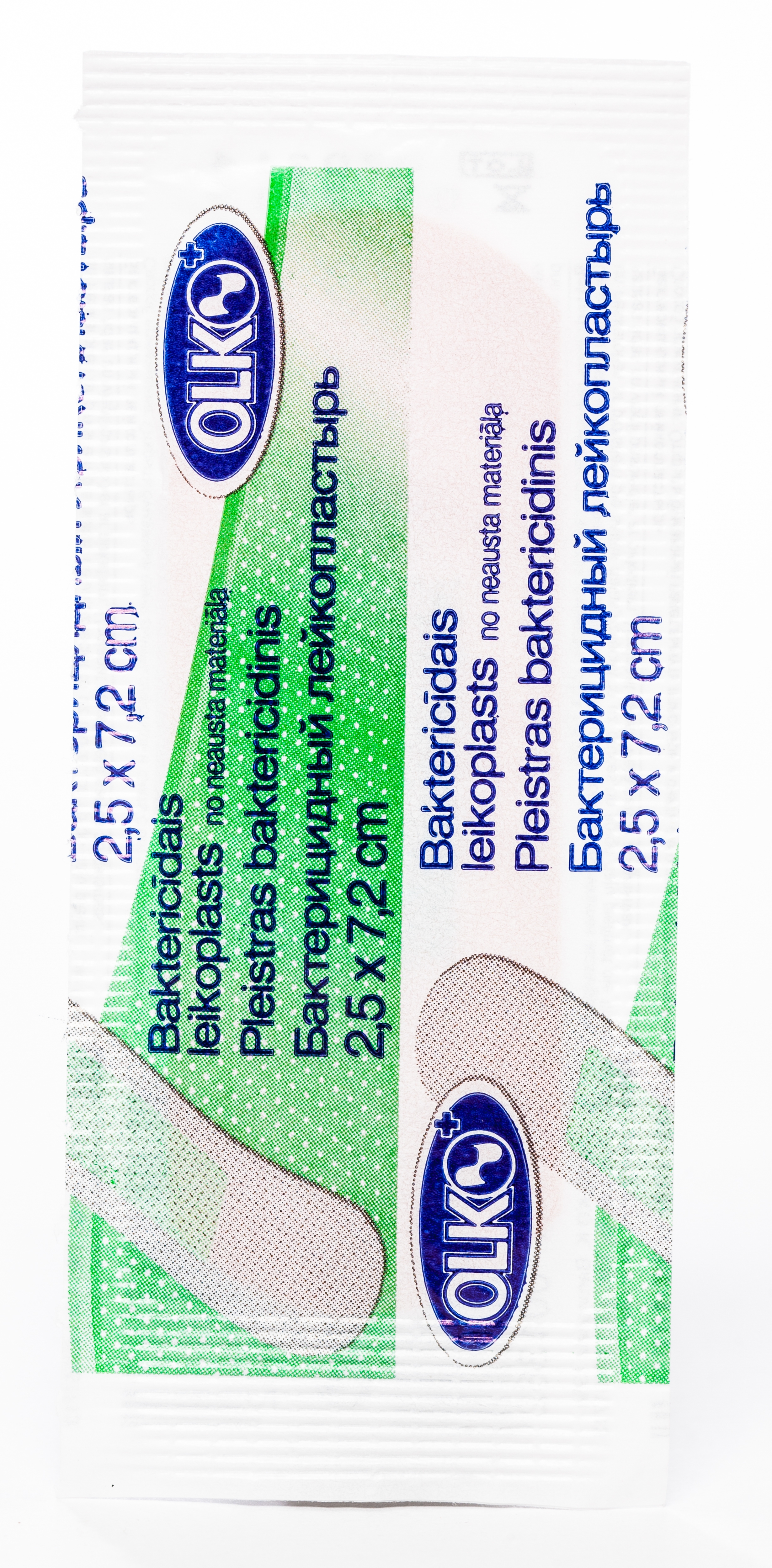 BAKTERICĪDS PLĀKSTERIS NEAUSTS 2.5X7.2CM N1 (OLKO) - Produkta attēls 