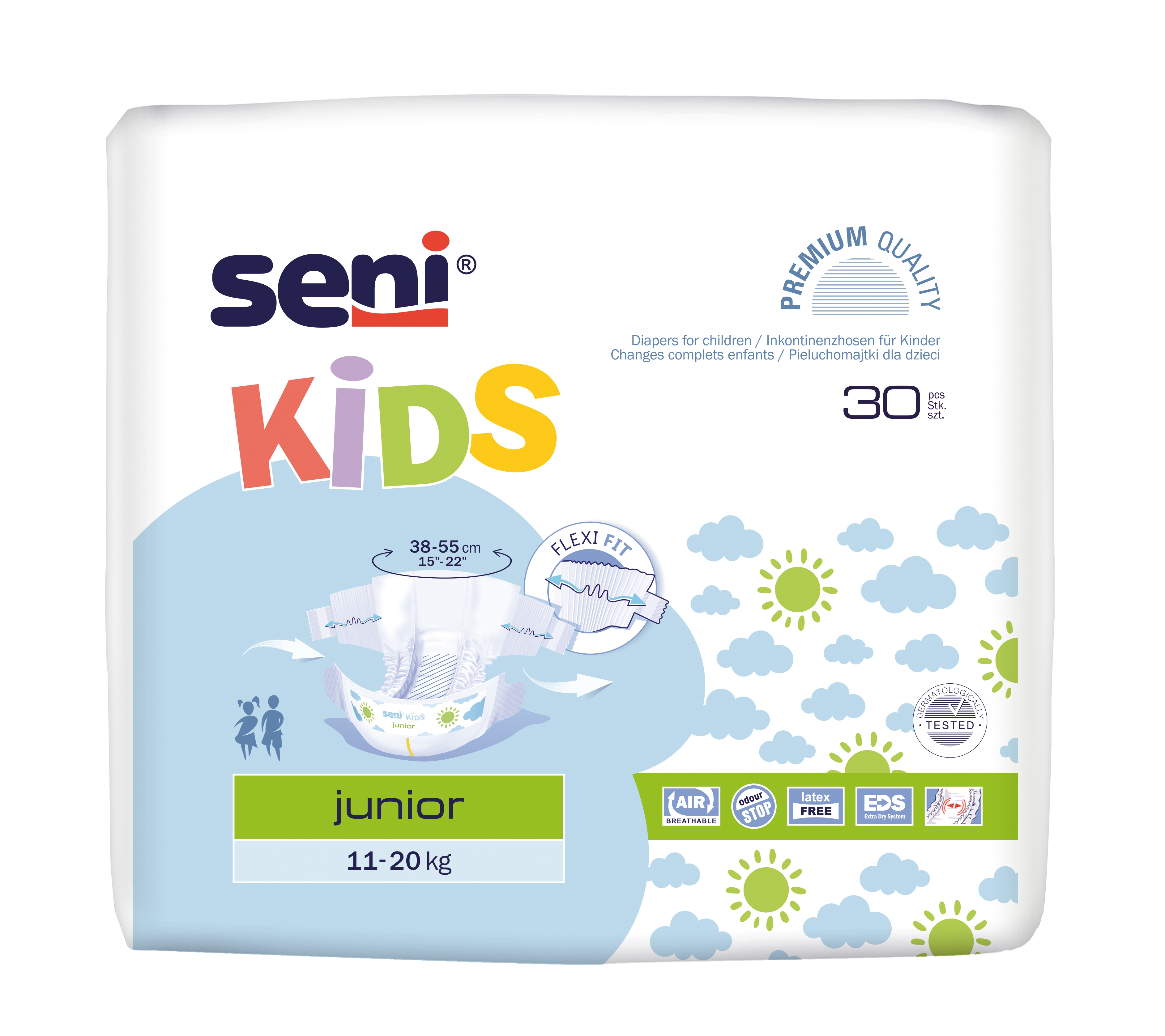 SENI KIDS Junior autiņbiksītes (11-20 kg), 30 gab. - Produkta attēls 