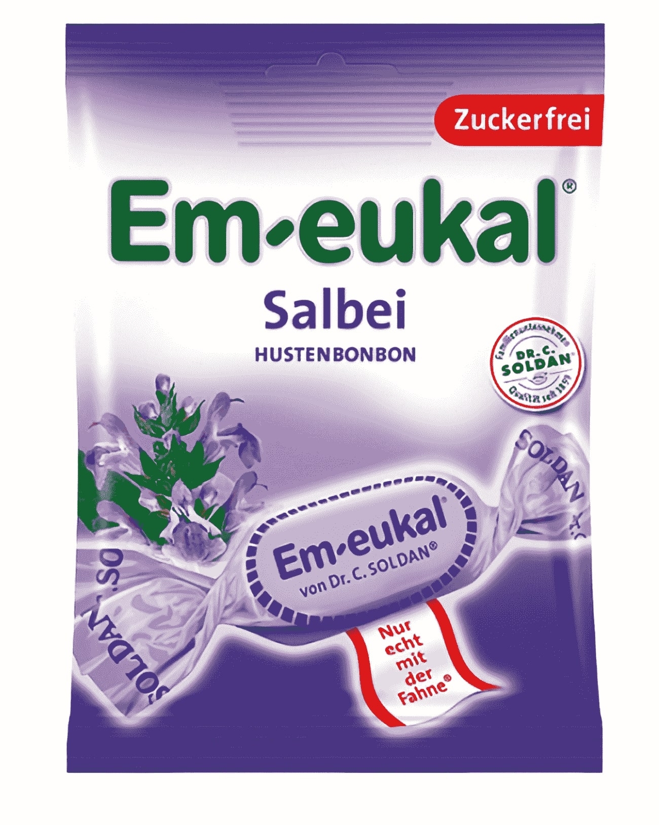 EM-EMUKAL salvija ledenes ar c vitamīnu, 50 g - Produkta attēls 