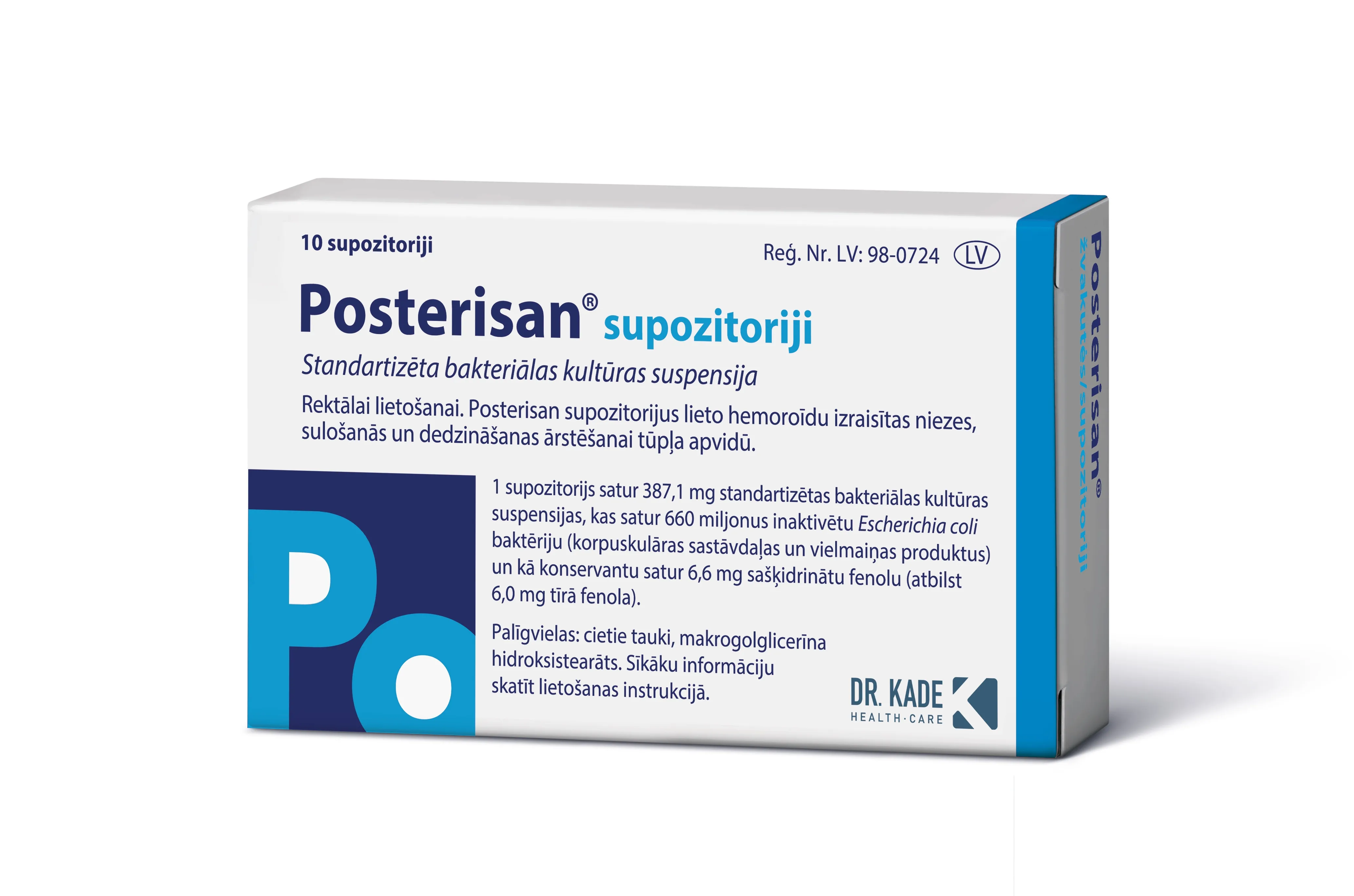 POSTERISAN supozitoriji, 10 gab. - Produkta attēls 