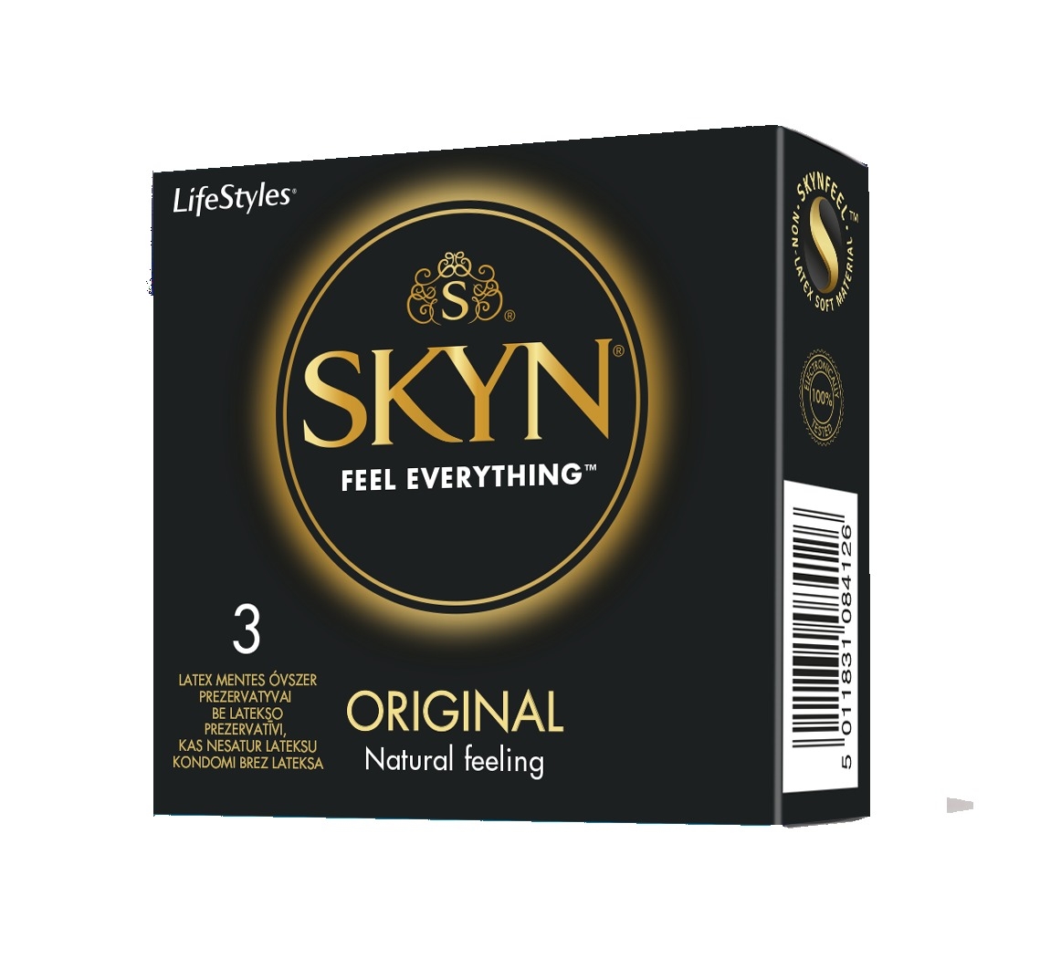 LIFESTYLES Skyn Original prezervatīvi, 3 gab. - Produkta attēls 