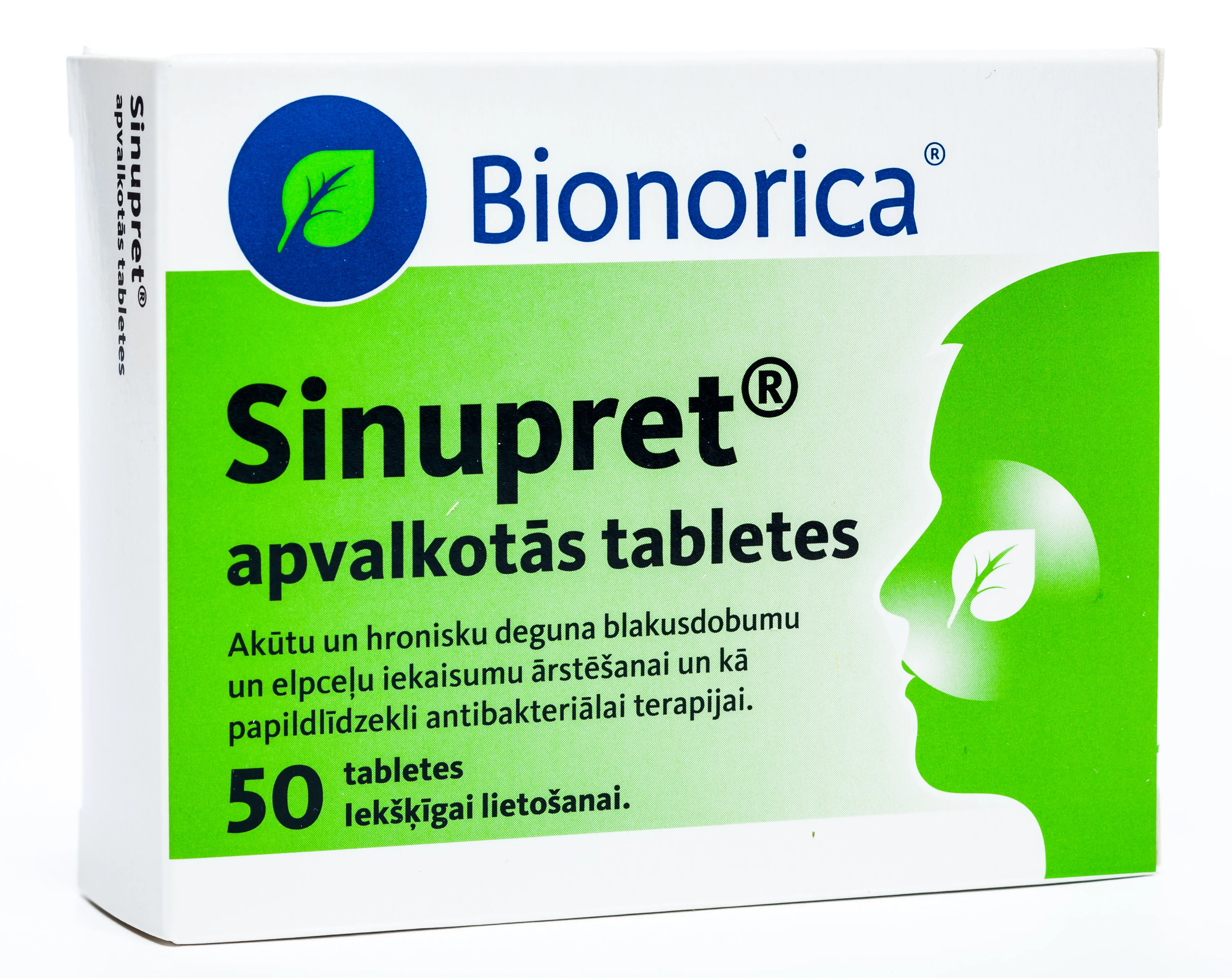 SINUPRET® apvalkotās tabletes, 50 gab - Produkta attēls 