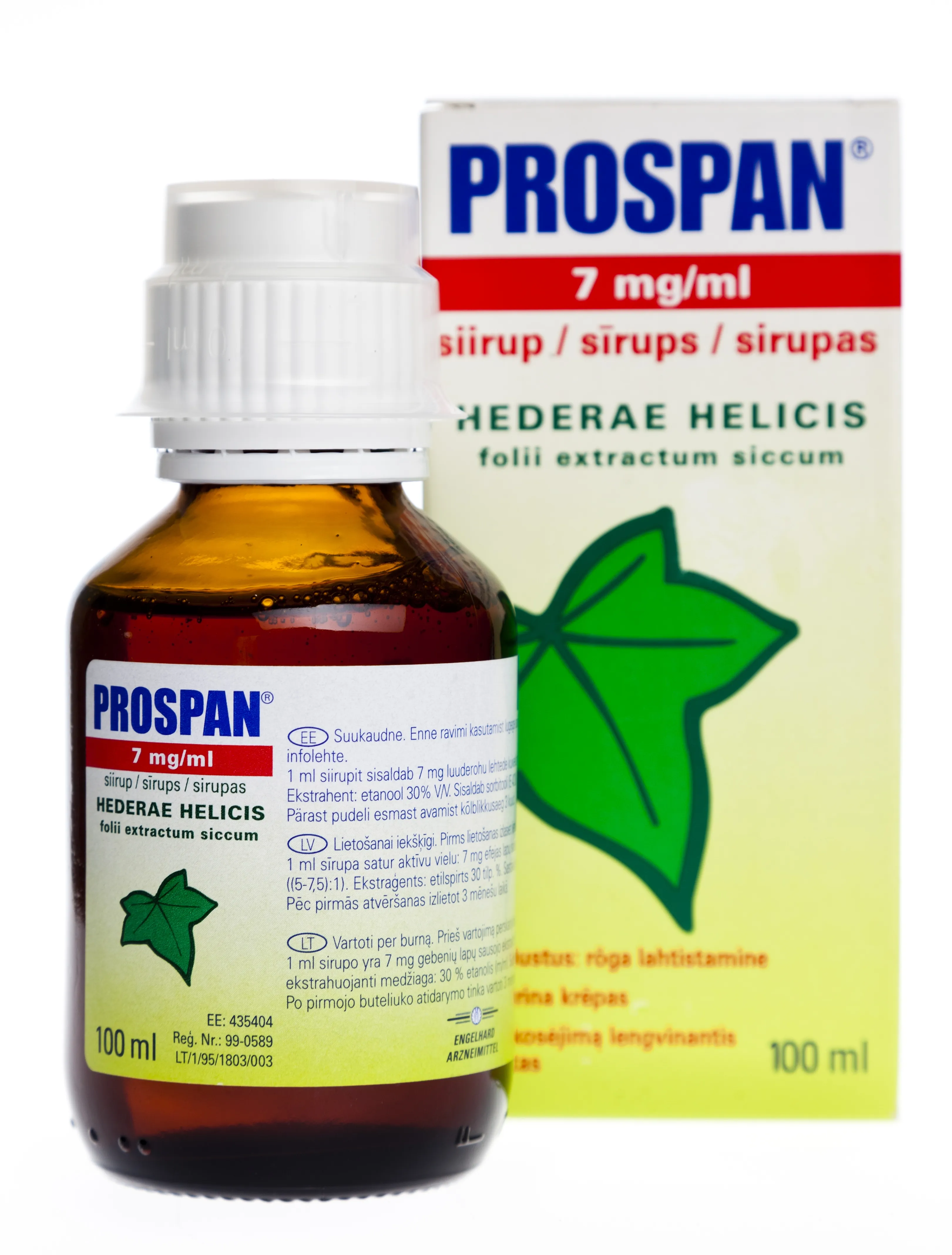PROSPAN (efejas ekstrakts) sīrups, 100 ml - Produkta attēls 2