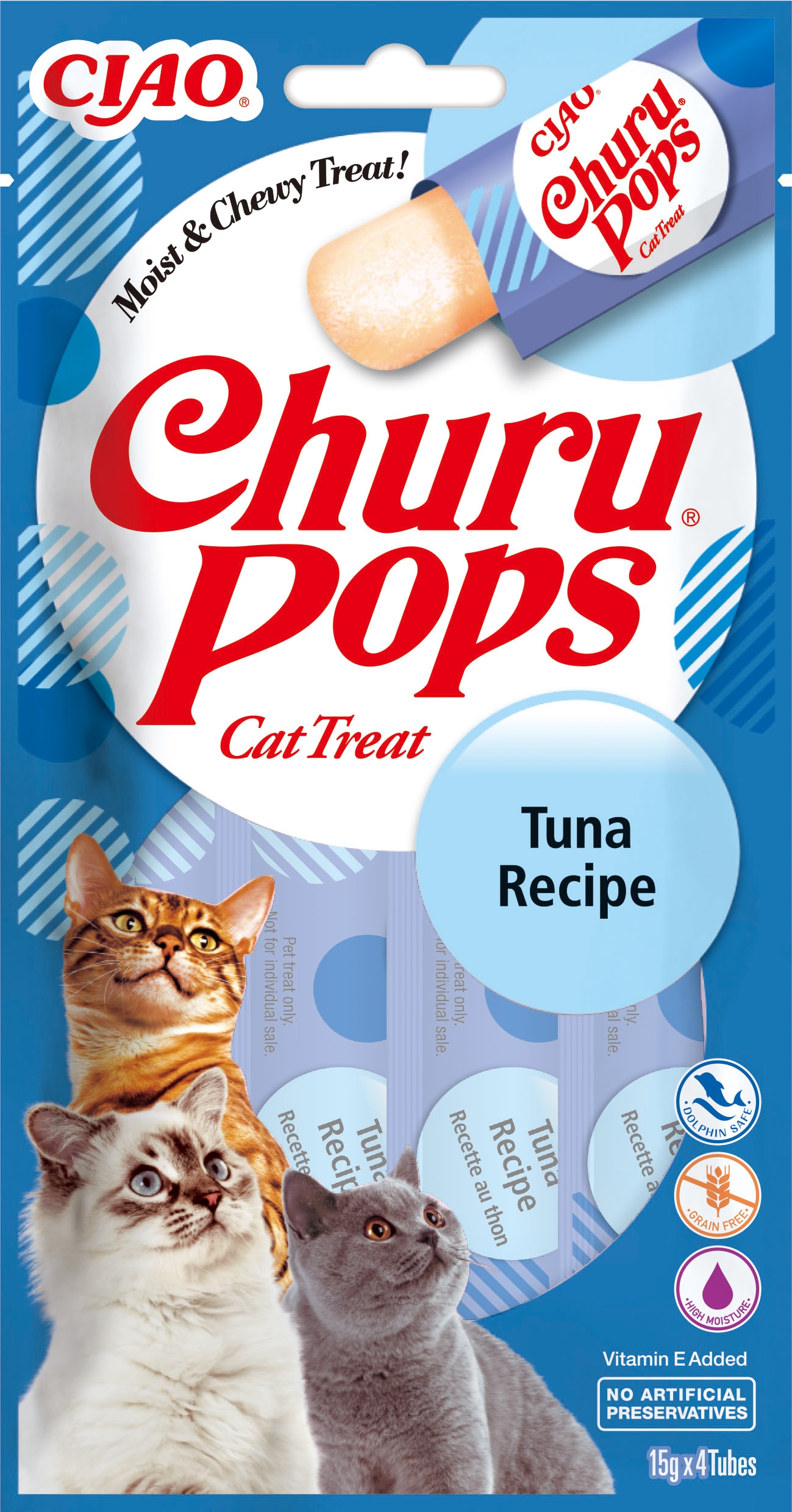 Churu Pops želeja kaķiem, tuncis 60g (15g x4) N12 - Produkta attēls 
