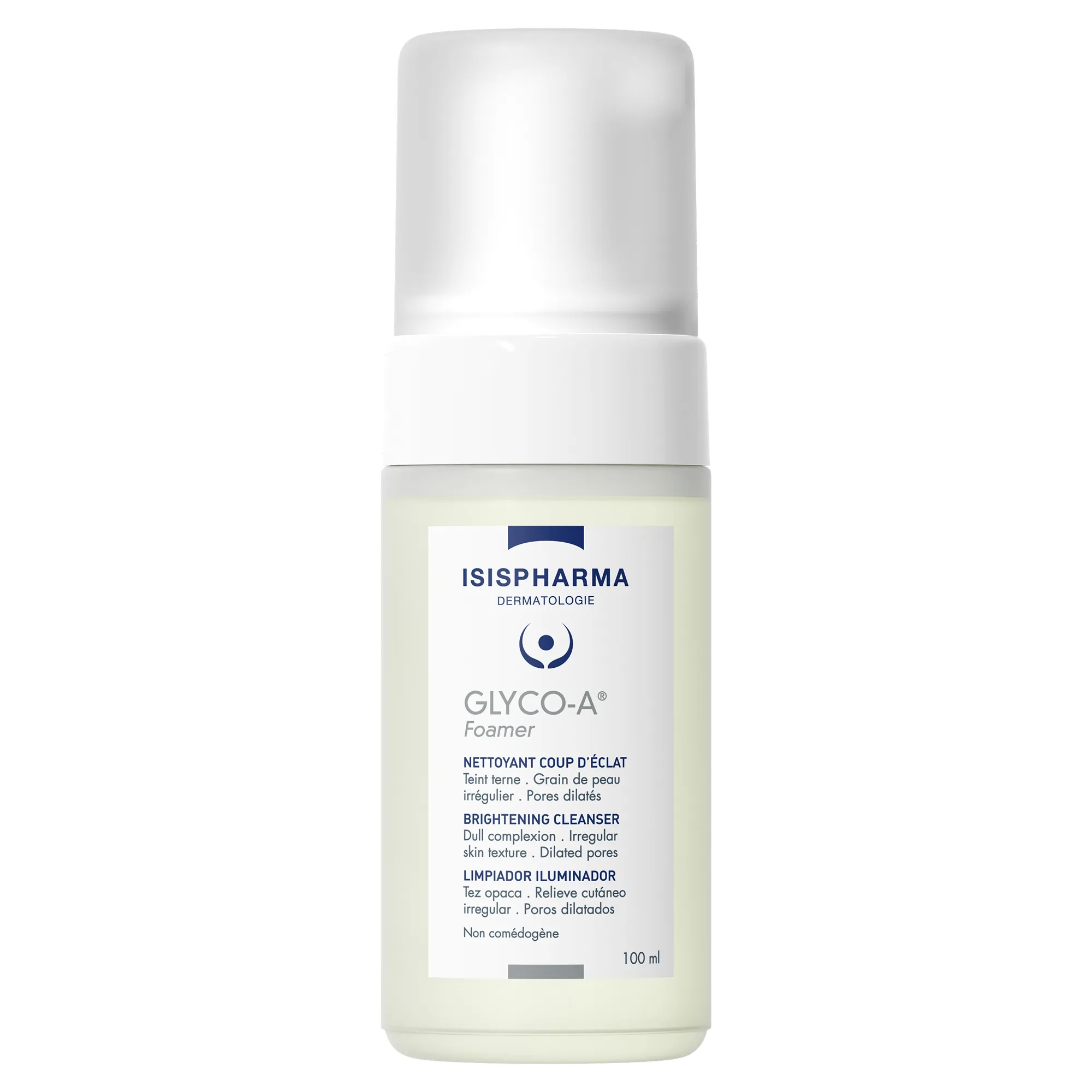ISISPHARMA Glyco-A Foamer attīrošas putas, 100 ml - Produkta attēls 