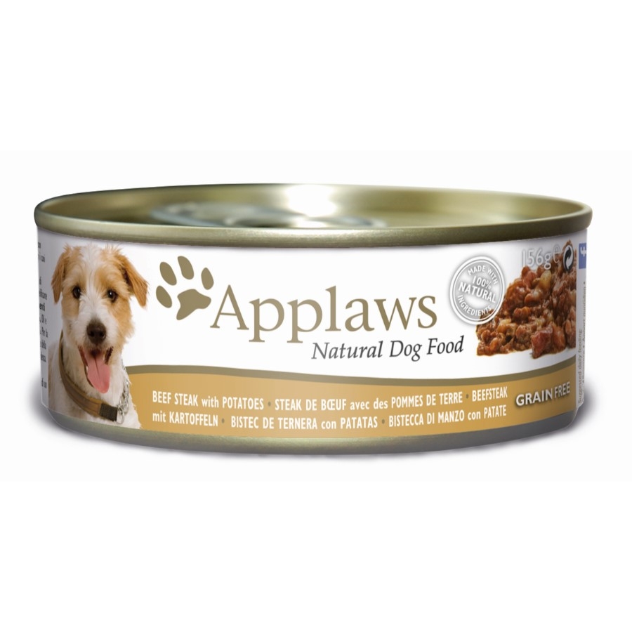 Applaws suņu konservēta barība liellopa steiks/kartupeļi 156g (3019) - Produkta attēls 