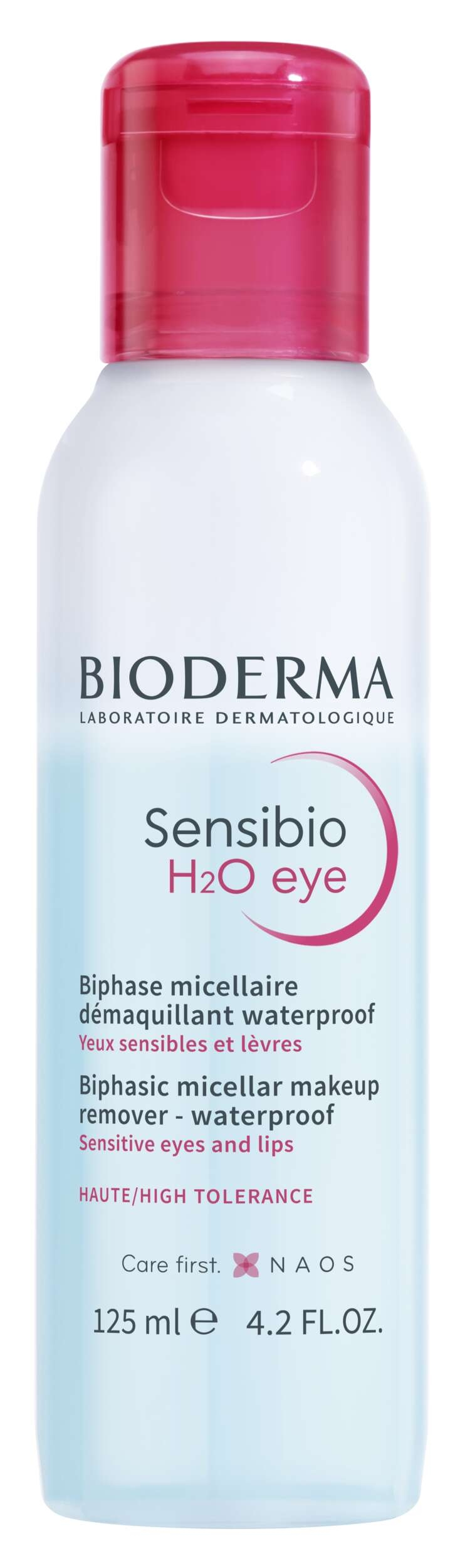 BIODERMA Sensibio H2o Eye divfāžu attīrošais ūdens jūtīgām acīm un lūp - Produkta attēls 