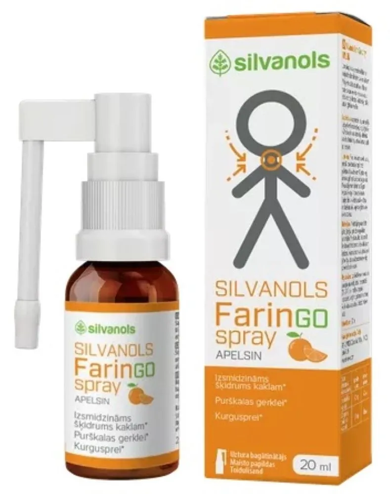 FARINGOSPRAY apelsīnu sprejs, 20 ml - Produkta attēls 