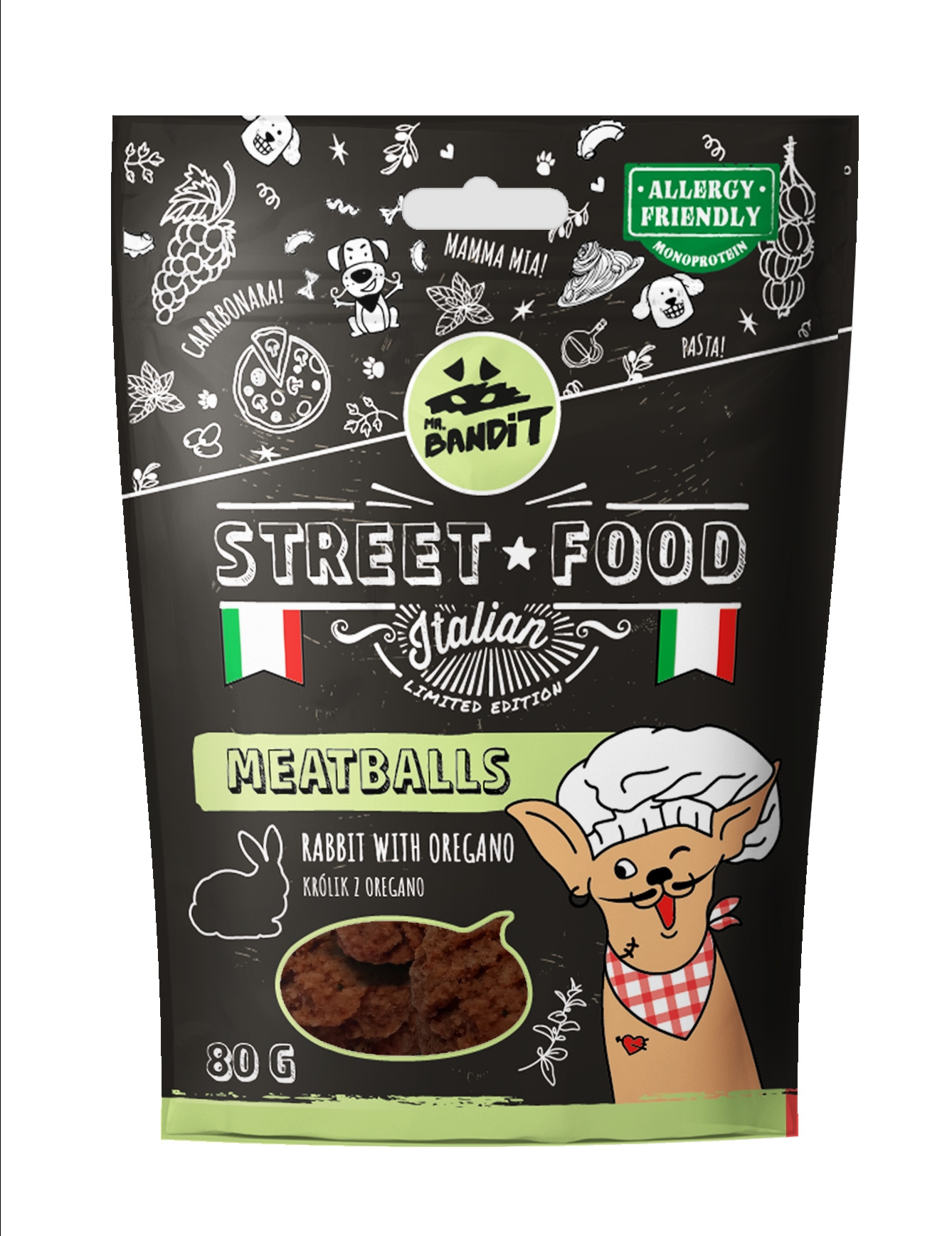 MR.BANDIT STREET FOOD GAĻAS BUMBIŅAS AR TRUSI UN OREGANO 80G - Produkta attēls 