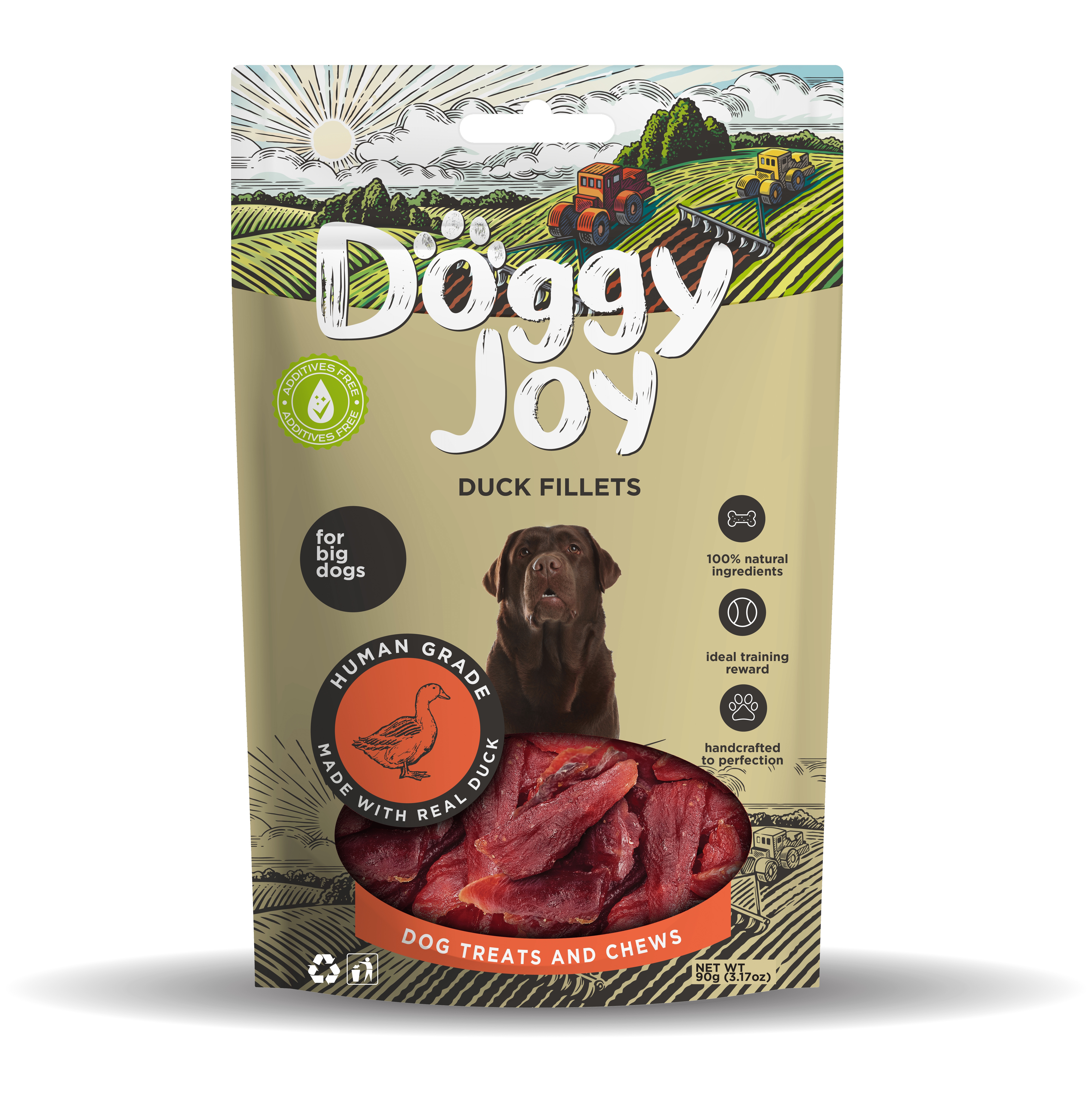 DOGGY JOY PĪLES SLOKSNĪTES SUŅIEM 90G - Produkta attēls 