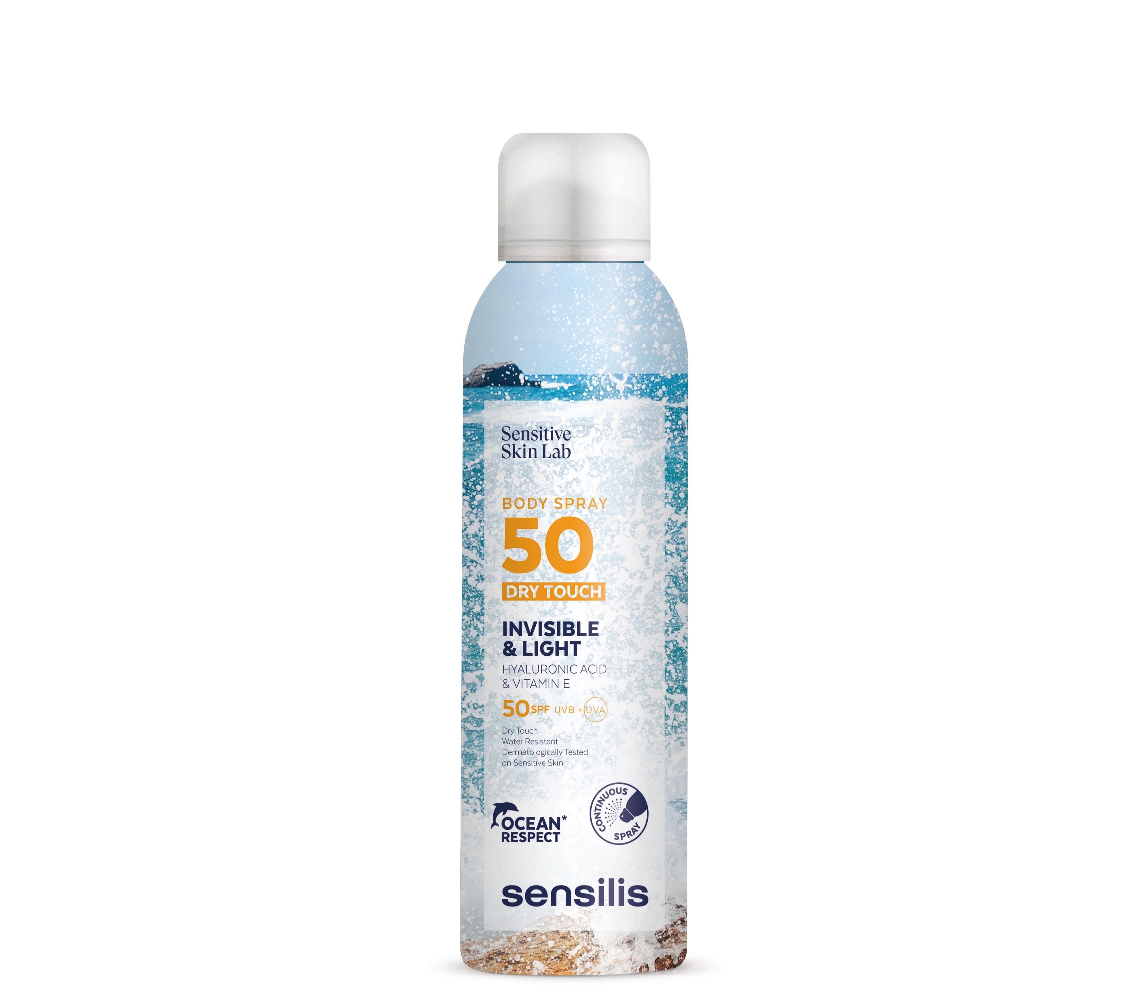 SENSILIS Invisible and Light SPF50+ sprejs saules aizsardzībai, 200 ml - Produkta attēls 