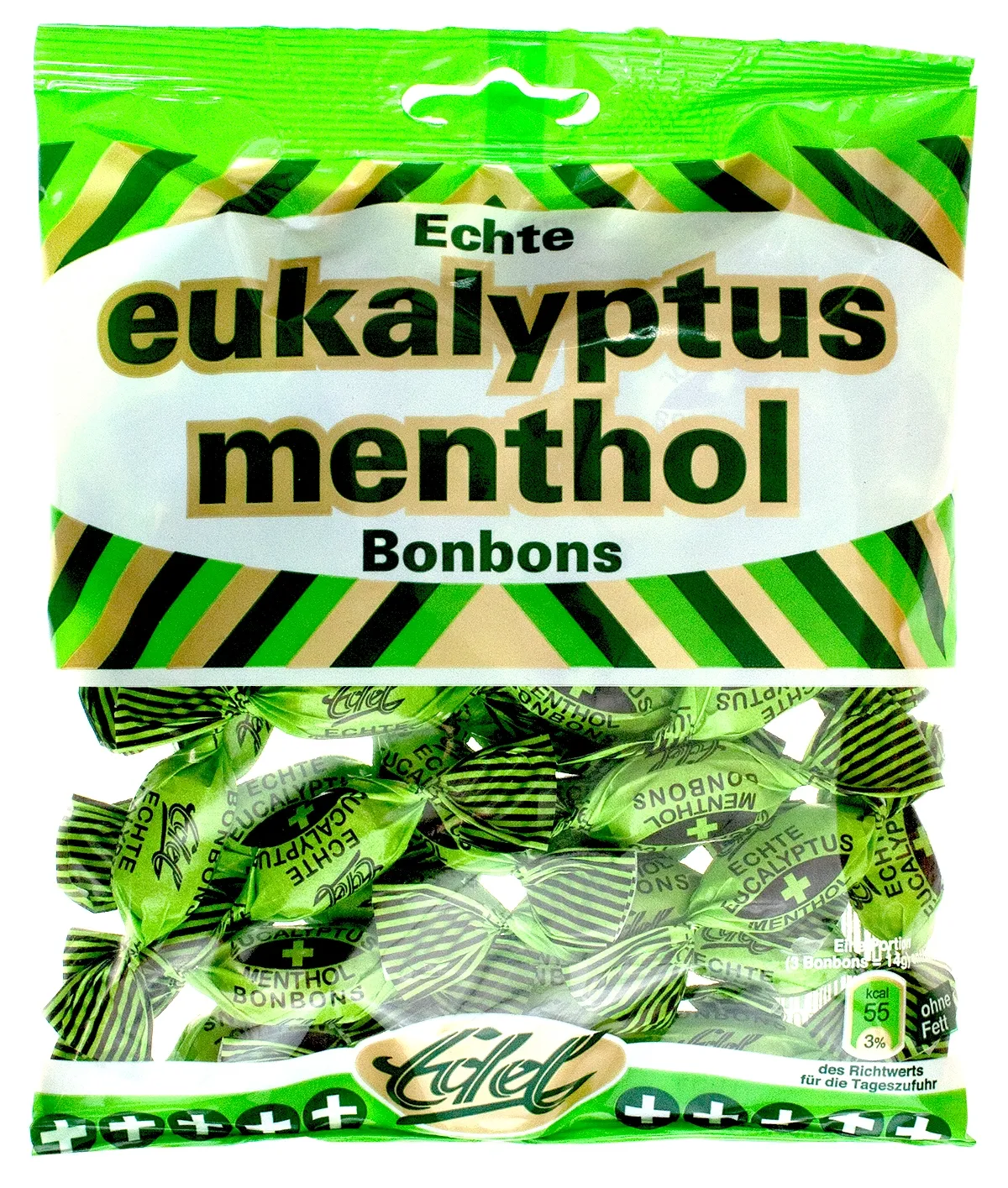 EDEL Eikaliptu karameles ar mentolu, 100 g - Produkta attēls 