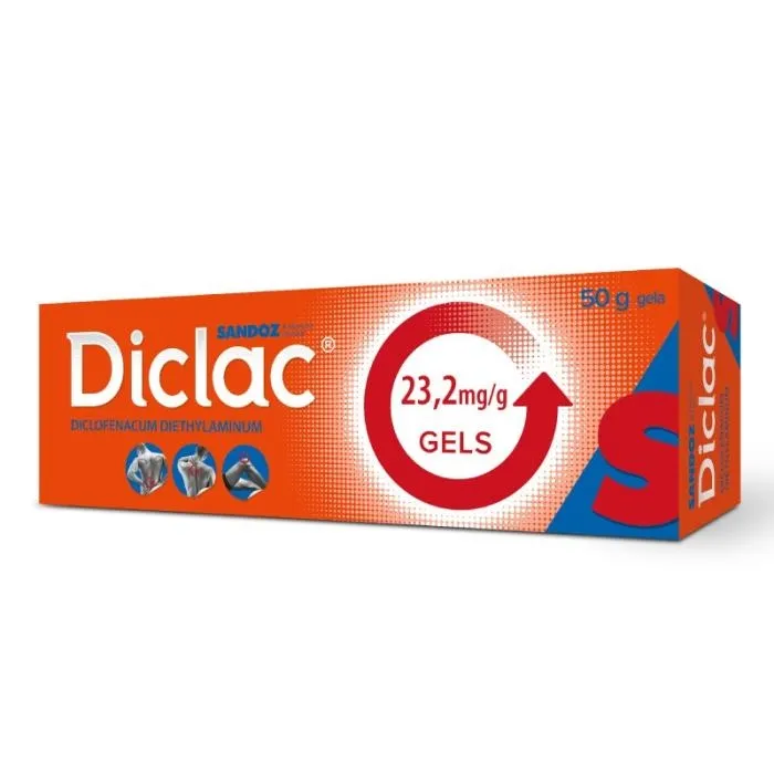 DICLAC 23,2MG/G GELS 50G - Produkta attēls 