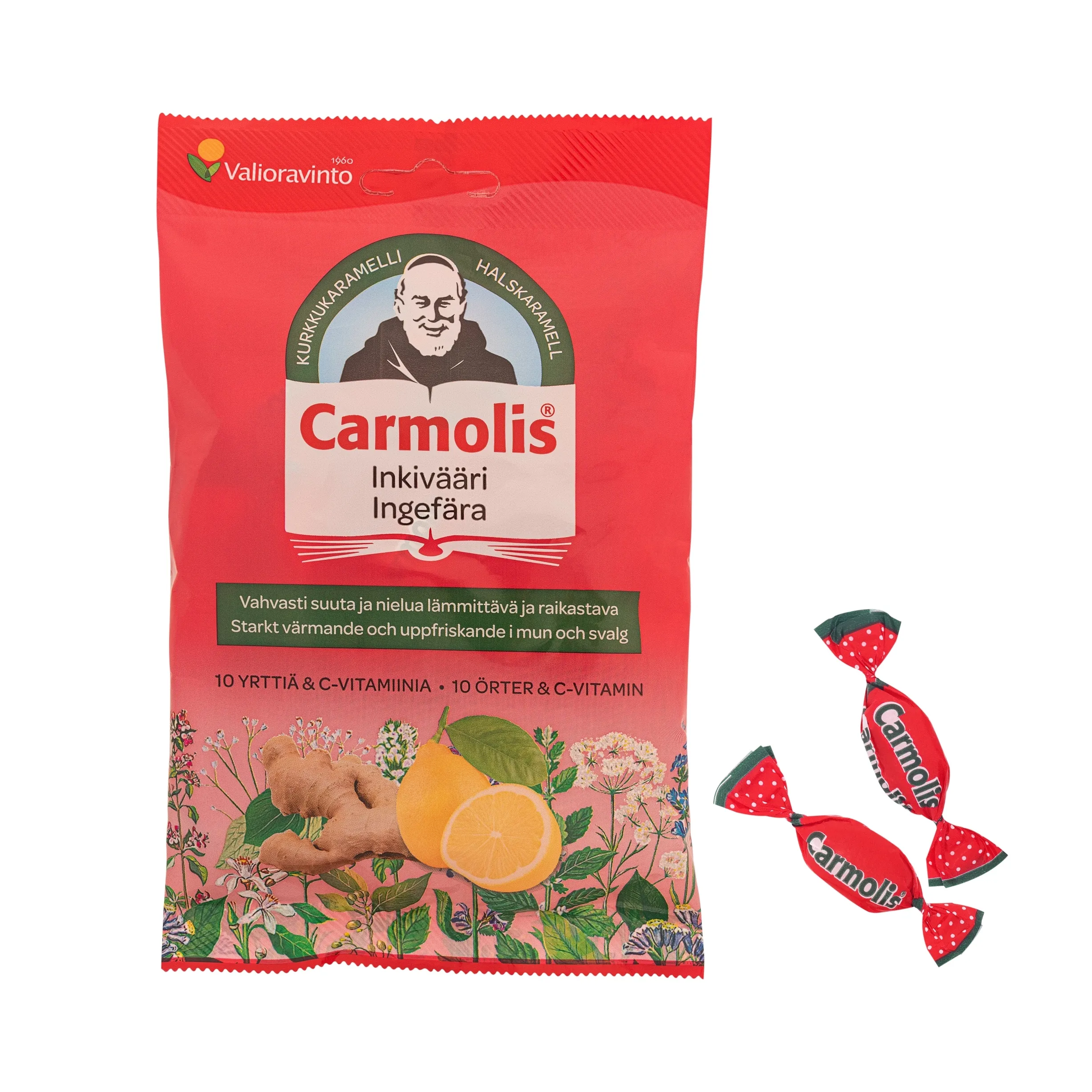 CARMOLIS ledenes ar ingveru un c vitamīnu, 75 g - Produkta attēls 