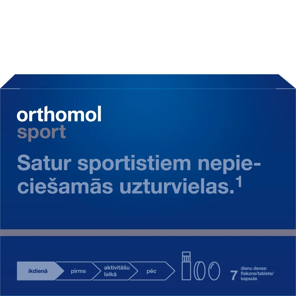 ORTHOMOL Sport šoti + tabletes + kapsulas, 7 gab - Produkta attēls 