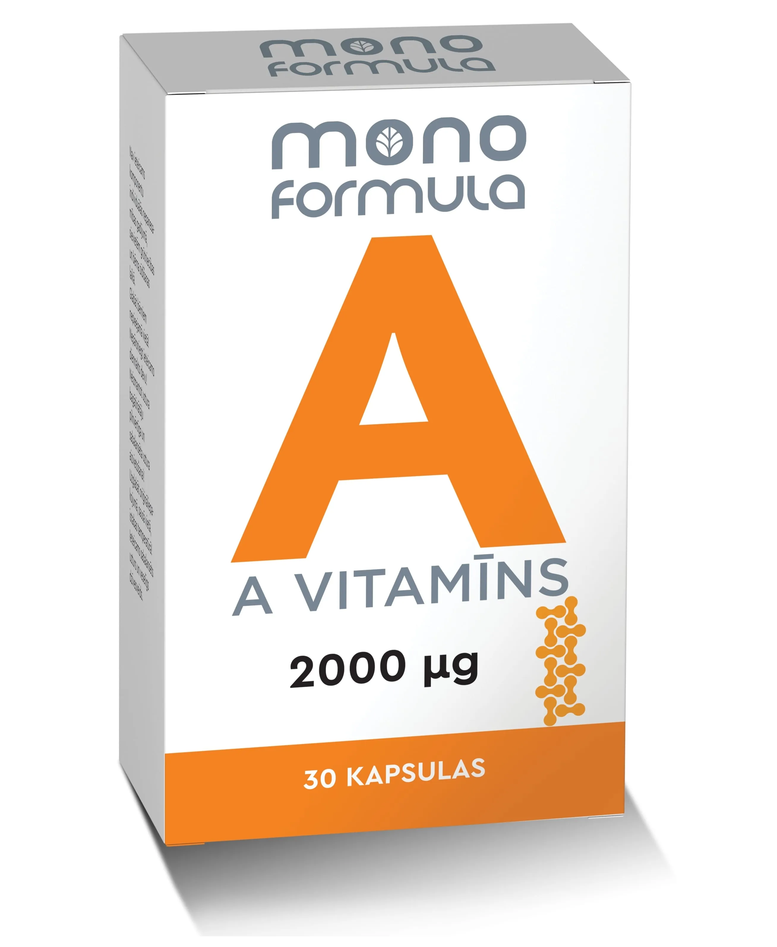 MONO FORMULA A vitamīns kapsulas, 30 gab. - Produkta attēls 