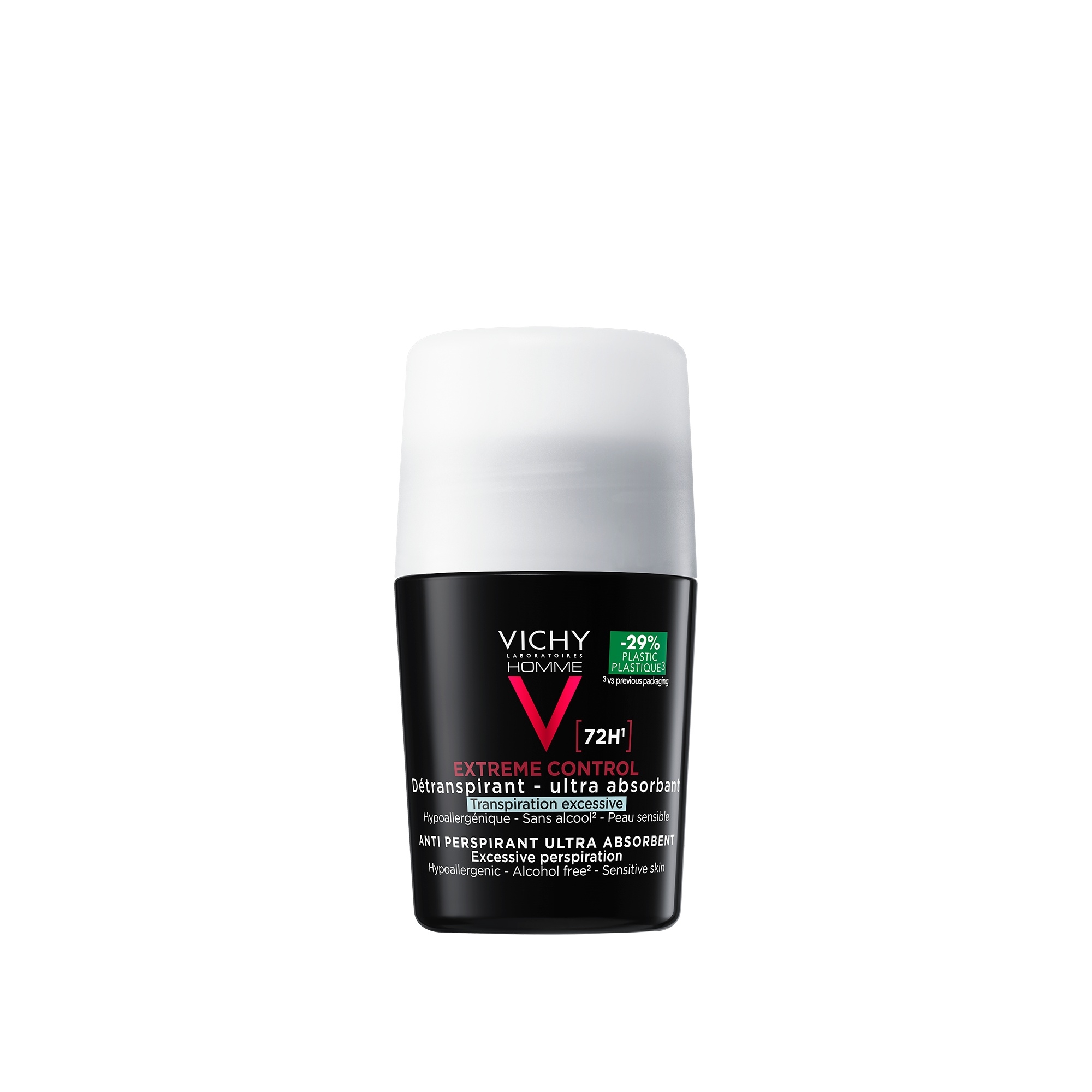 VICHY Homme dezodorants - rullītis ar 72h iedarbību, 50 ml - Produkta attēls 