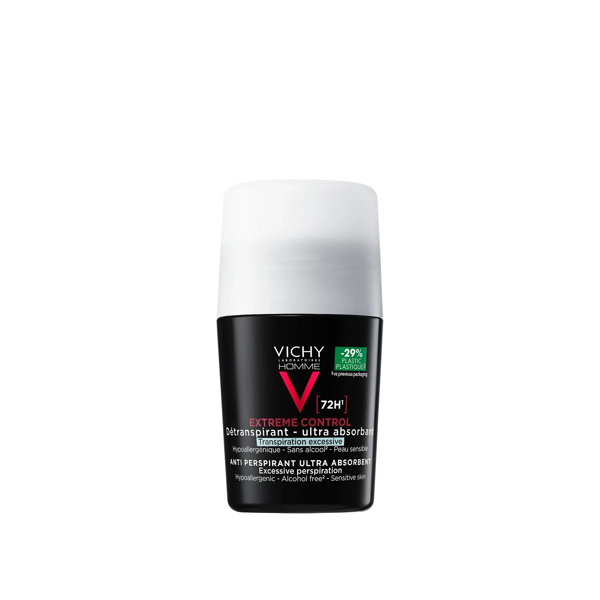 VICHY Homme dezodorants - rullītis ar 72h iedarbību, 50 ml - Produkta attēls 