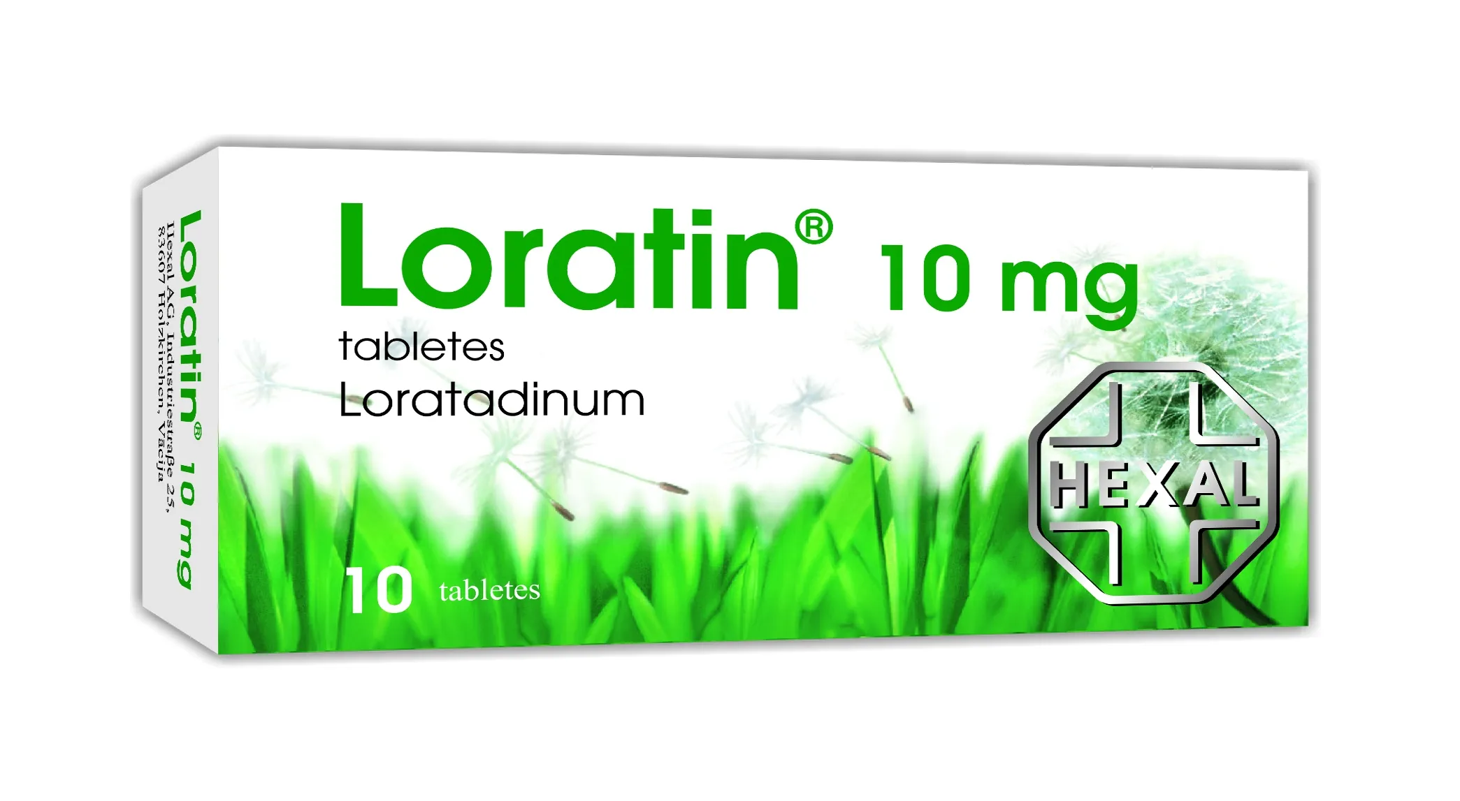 LORATIN 10MG TBL N10 HEXAL - Produkta attēls 
