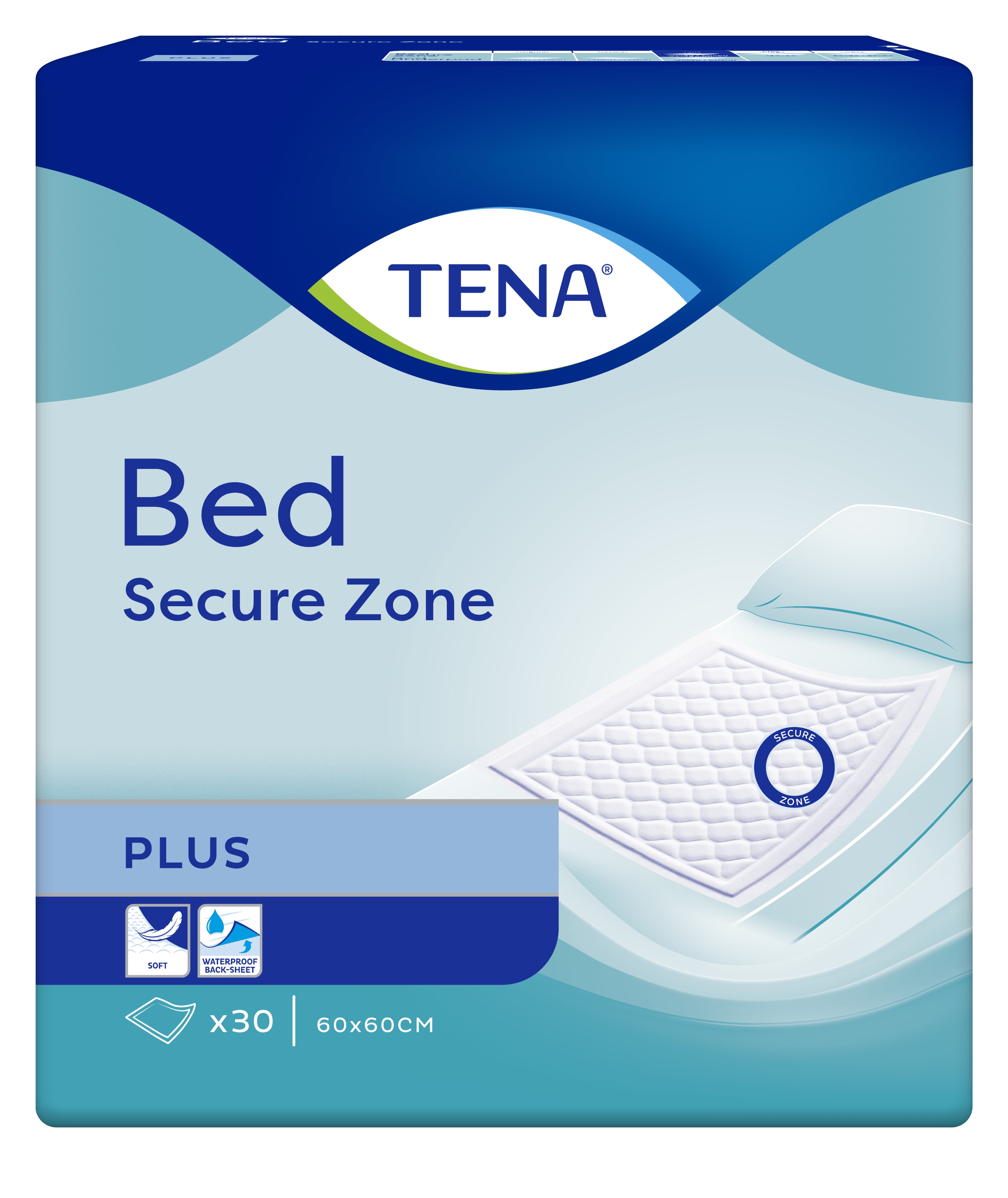 TENA Bed Plus paladziņi 60x60cm, 30 gab. - Produkta attēls 