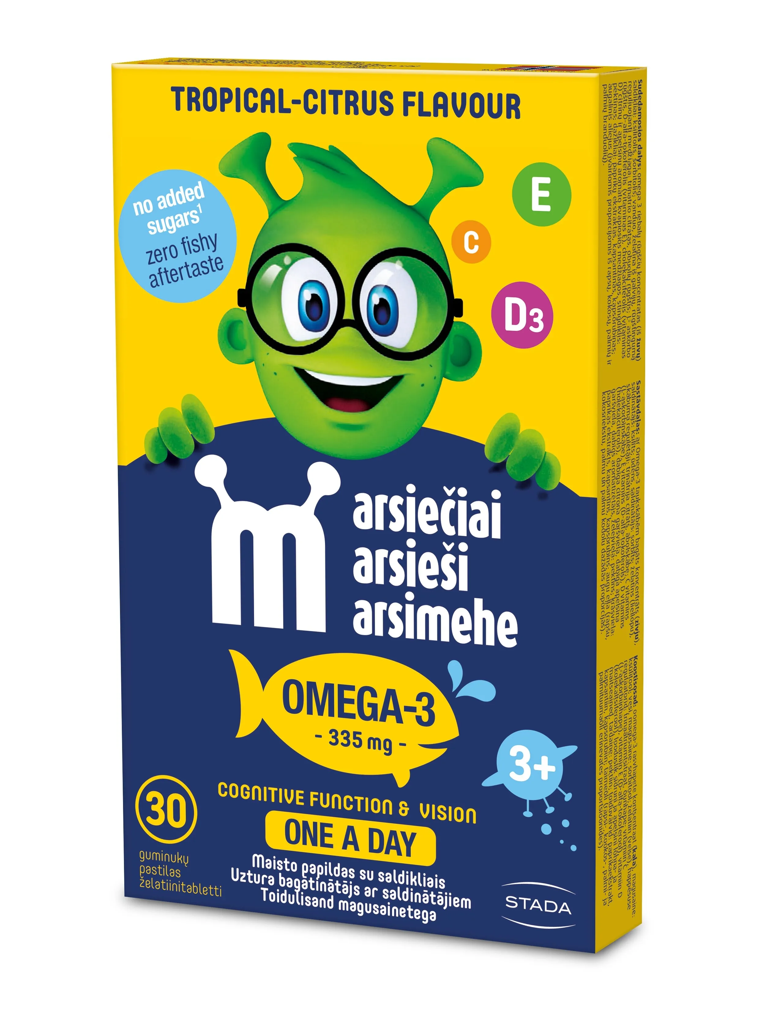 MARSIEŠI Gummies Omega 3 pastilas, 30 gab - Produkta attēls 