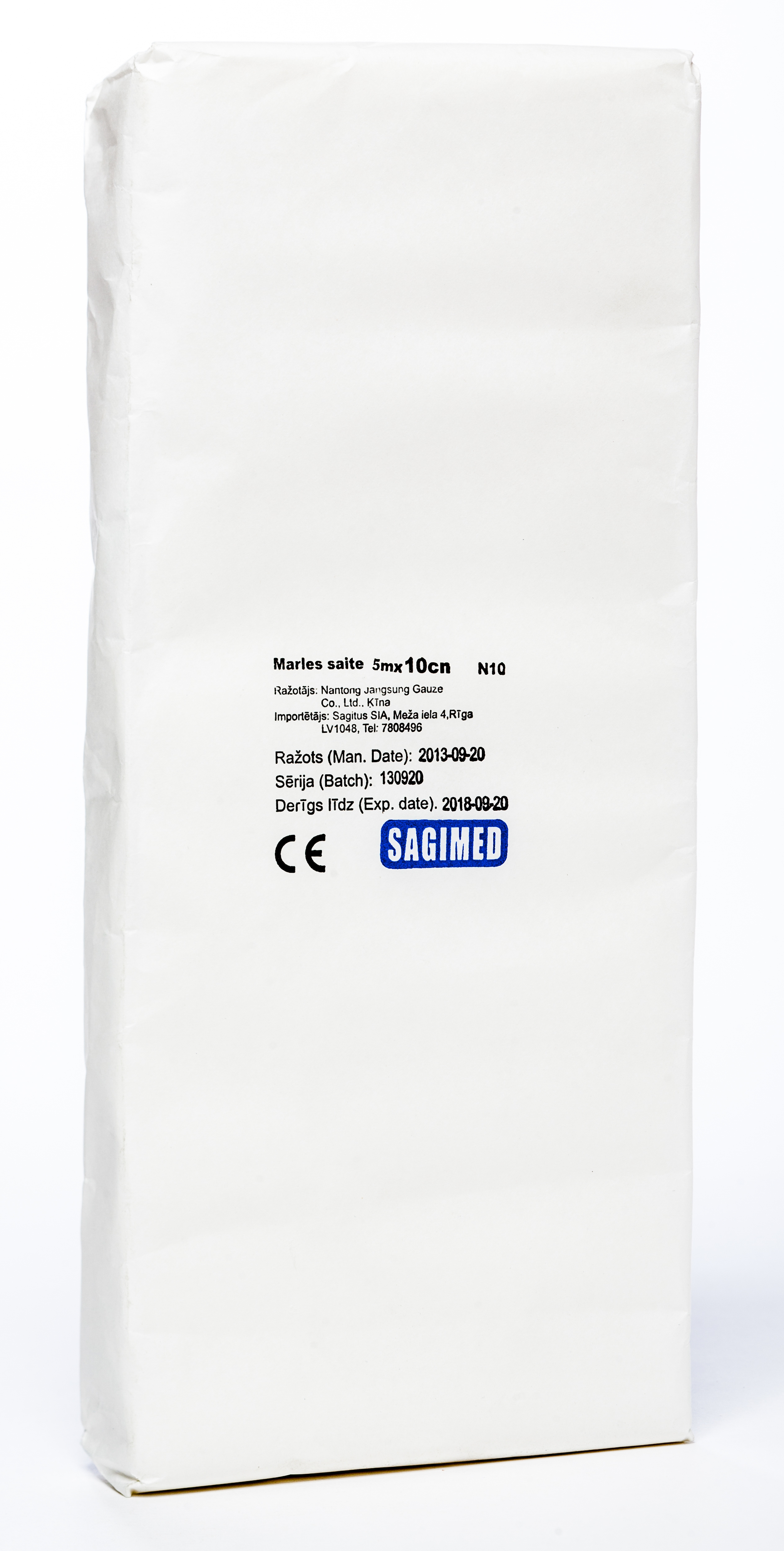 SAITE MARLES NESTERILA 5Mx10CM N10 (ĶĪNA) - Produkta attēls 