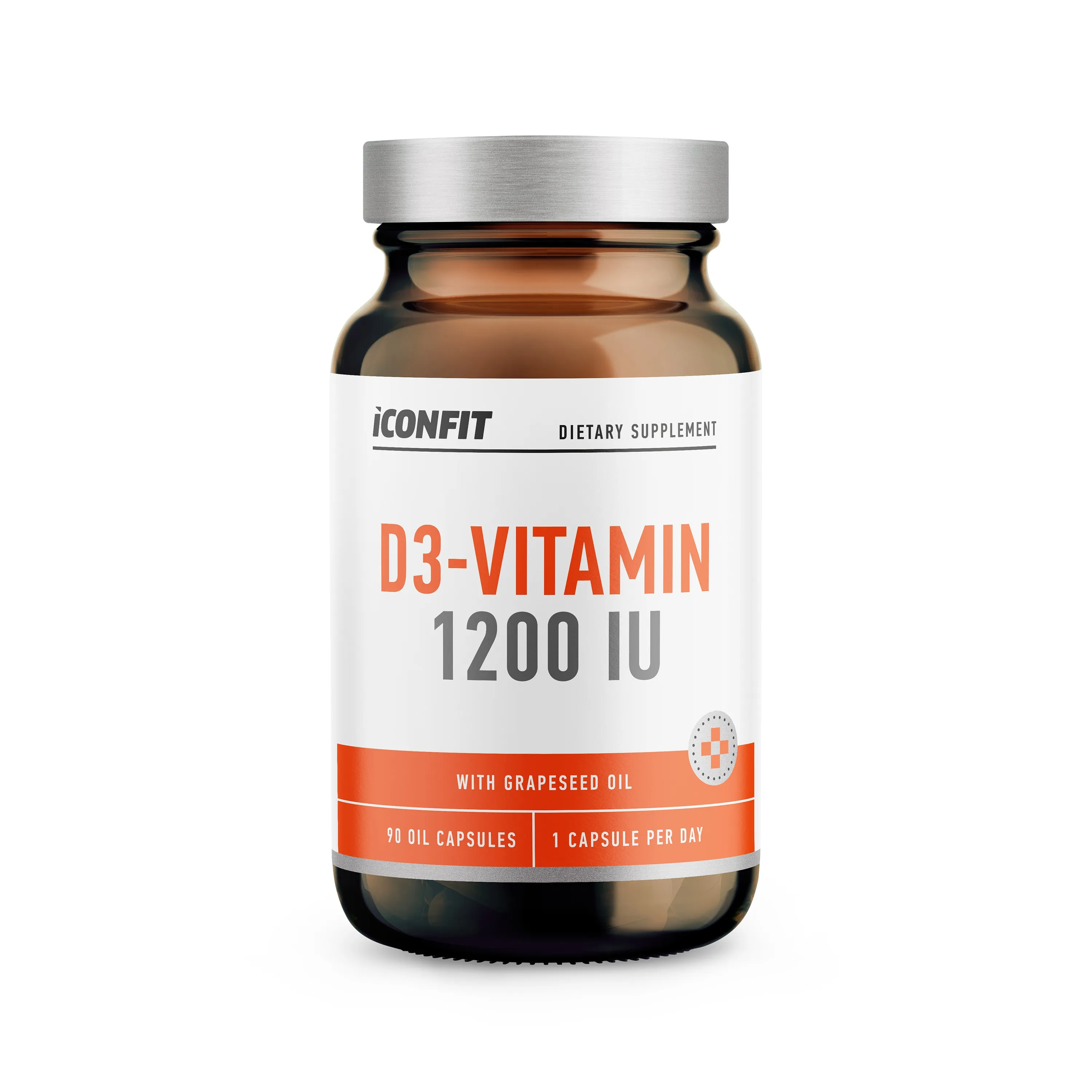 ICONFIT D3 vitamīns 1200 IU (90 kapsulas) - Produkta attēls 