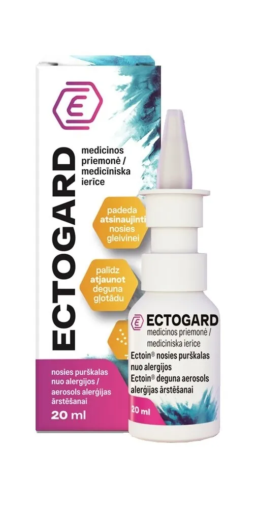 ECTOGARD Ectoin deguna aerosols alerģijas ārstēšanai, 20 ml - Produkta attēls 