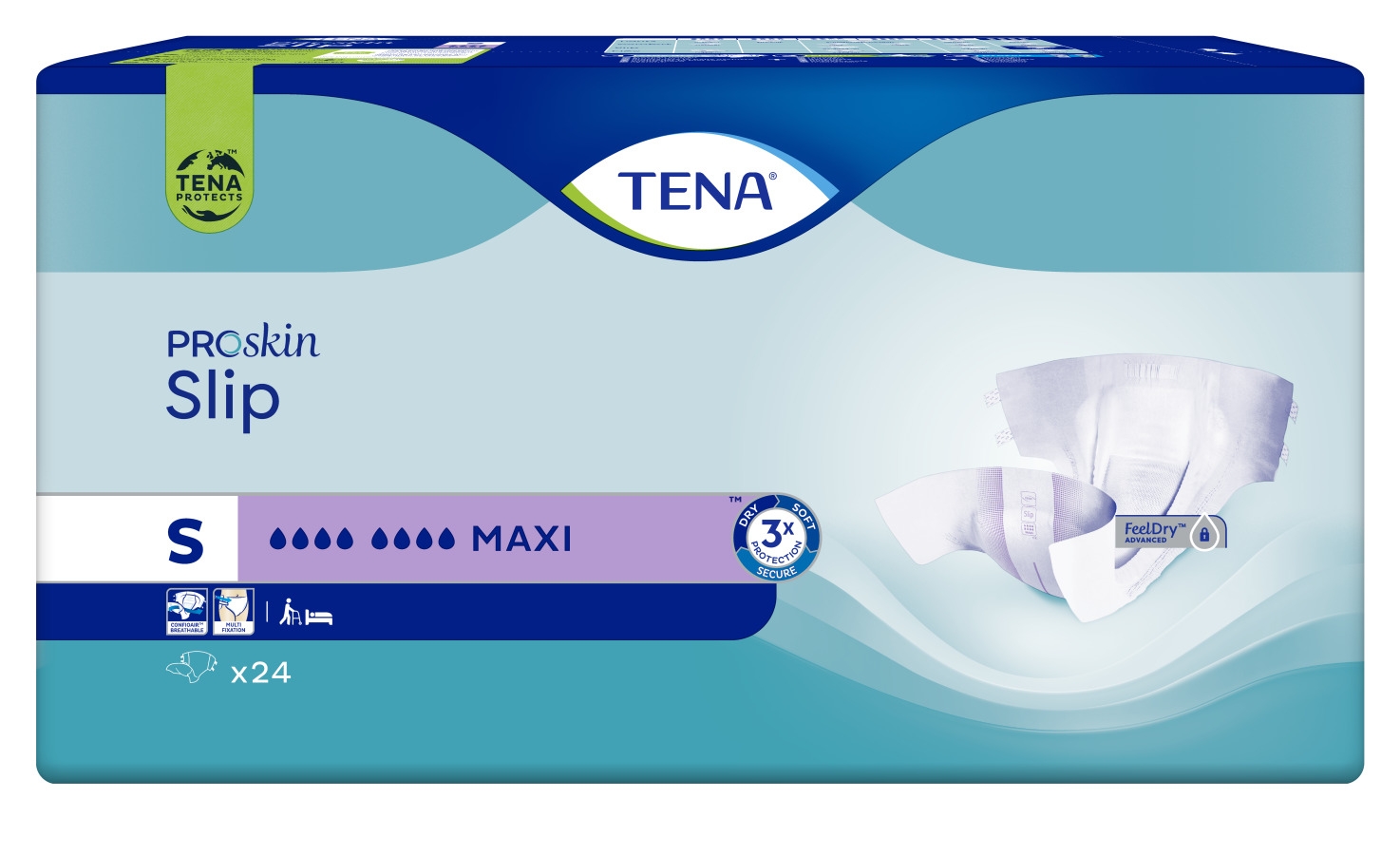 TENA Slip Maxi autiņbikses, S izmērs, 24 gab. - Produkta attēls 