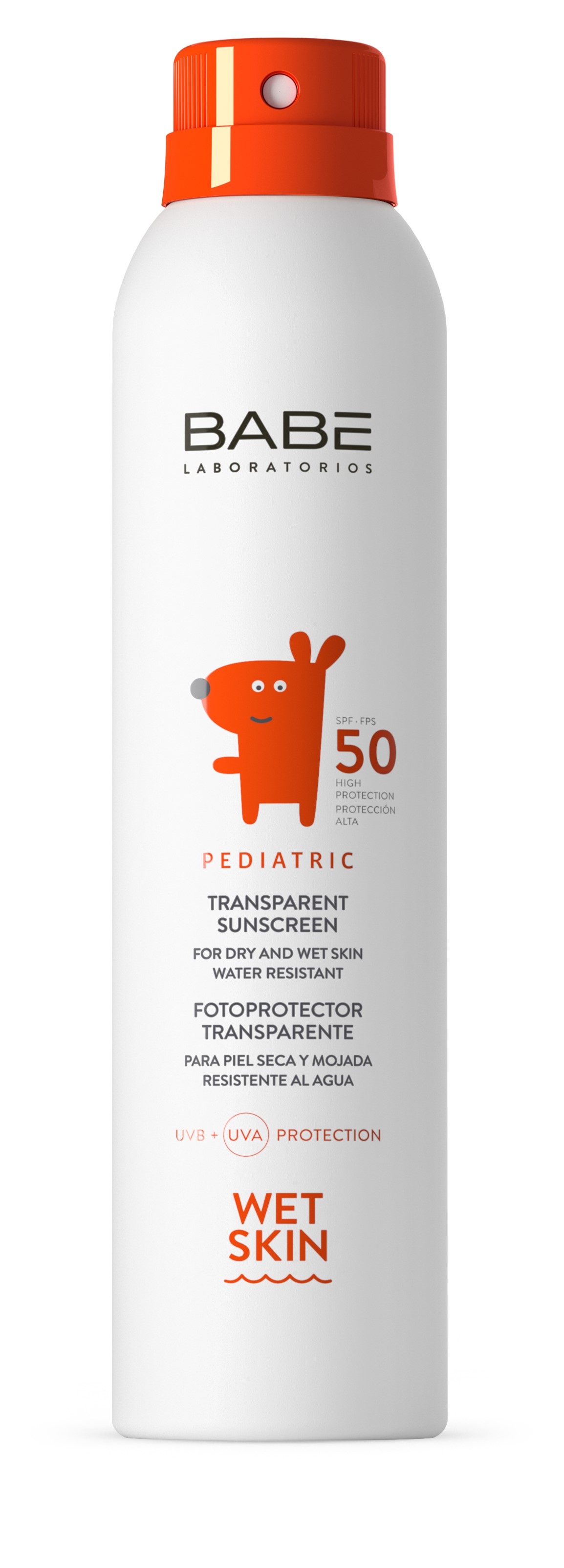BABE Pediatric Sun SPF 50+ aizsarglīdzeklis mitrai ādai, 200ml - Produkta attēls 