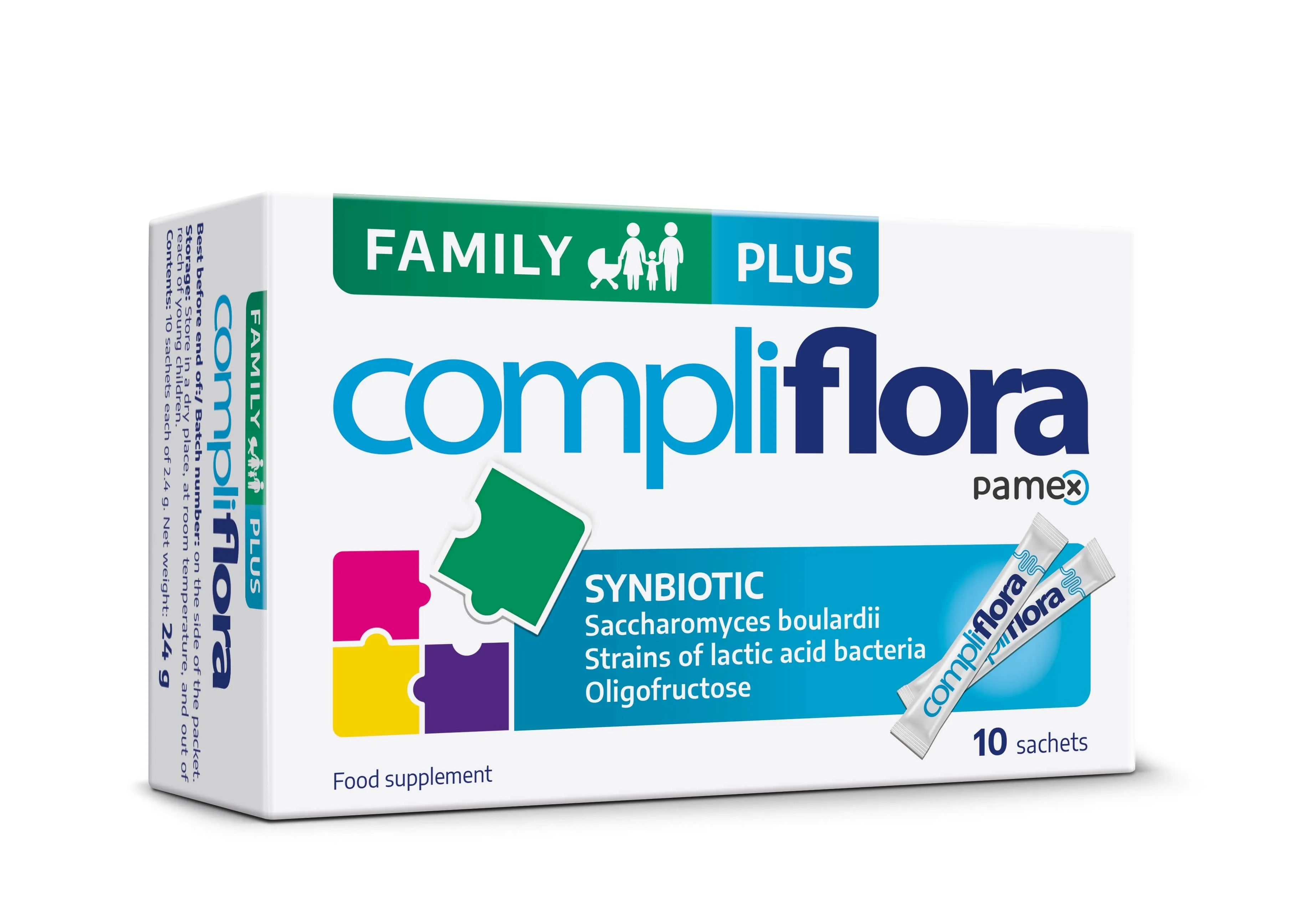 COMPLIFLORA Family+ pulveris, 10 gab. - Produkta attēls 