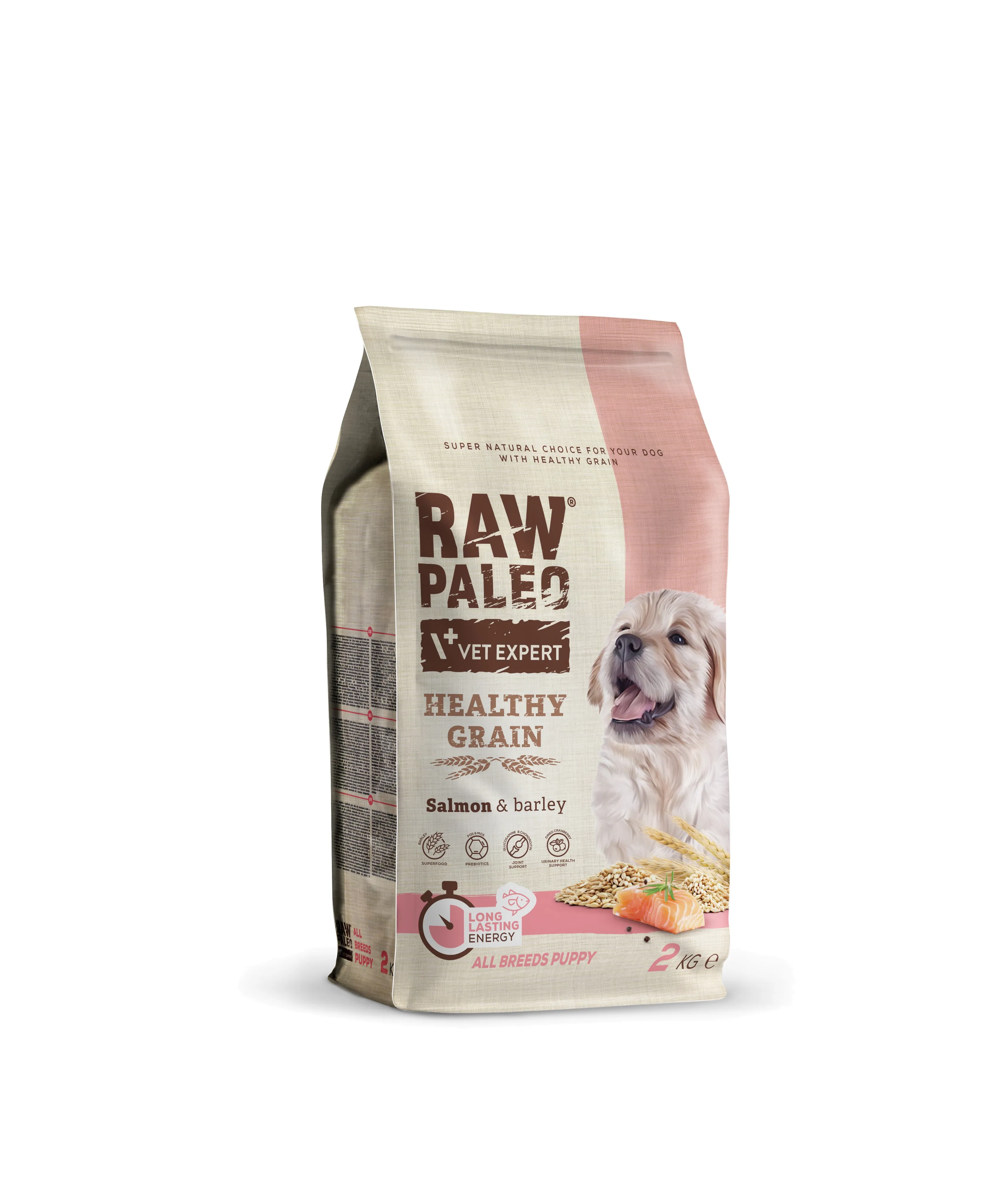 RAW PALEO HG KUCĒNU SAUSĀ B LASIS/MIEŽI 2KG - Produkta attēls 