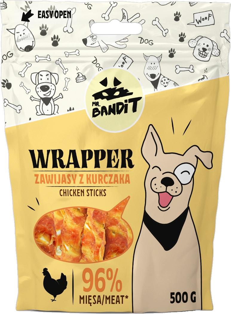 MR.BANDIT WRAPPER TĪTAS VISTAS NŪJIŅAS 500G - Produkta attēls 