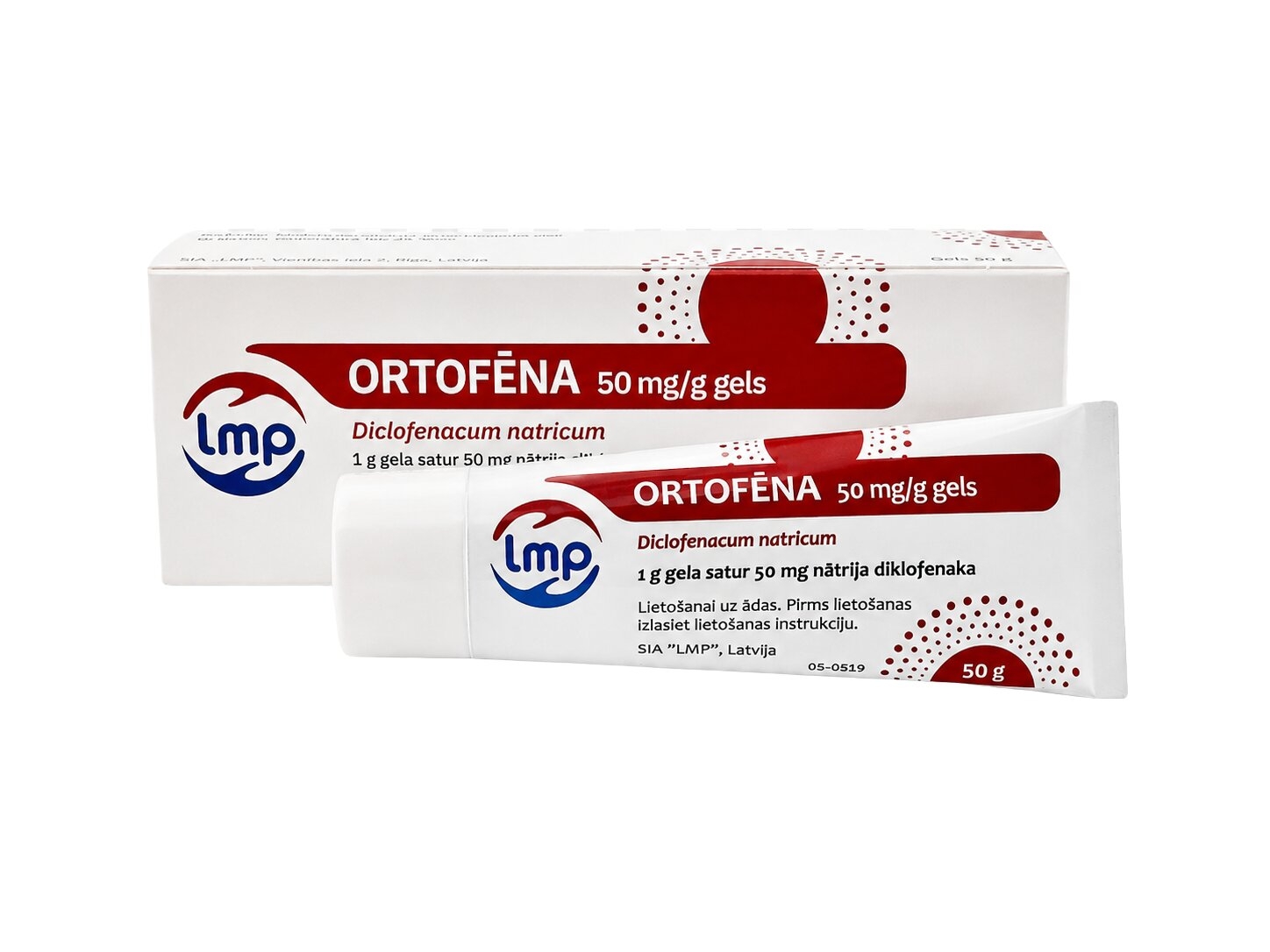 ORTOFĒNA 50MG/G GELS 50G - Produkta attēls 