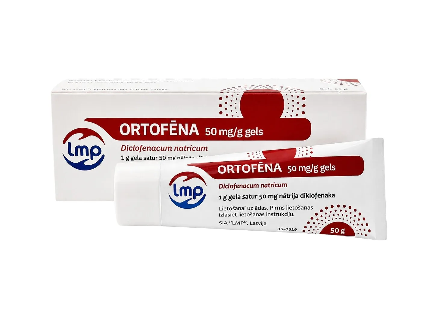 ORTOFĒNA 50MG/G GELS 50G - Produkta attēls 