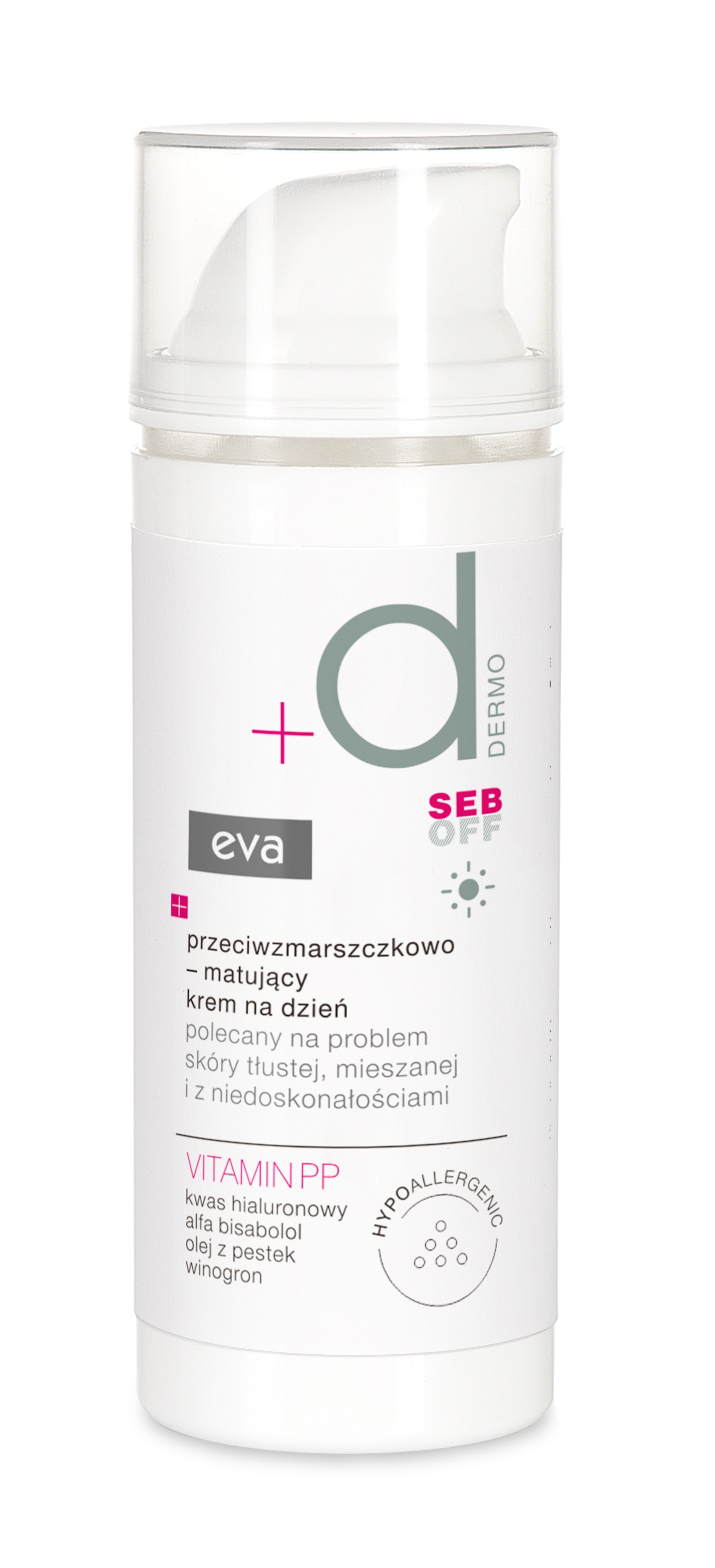 EVA DERMO Seb Off pretgrumbu normalizējošs dienas krēms, 50 ml - Produkta attēls 