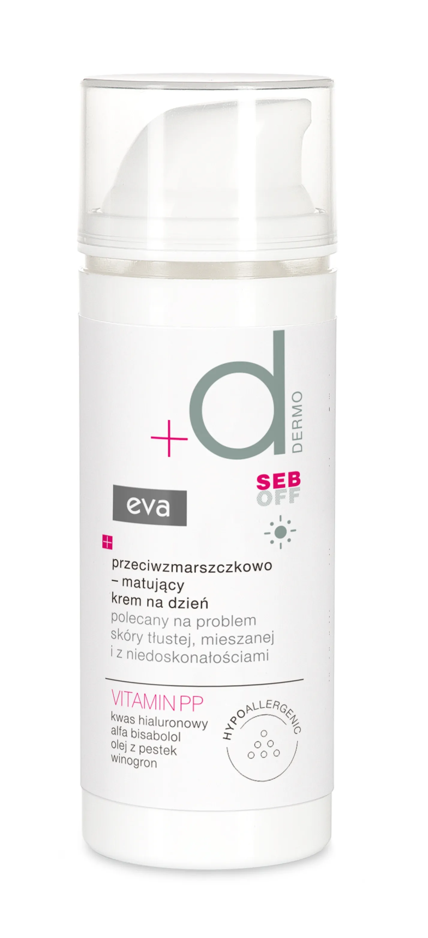 EVA DERMO Seb Off pretgrumbu normalizējošs dienas krēms, 50 ml - Produkta attēls 