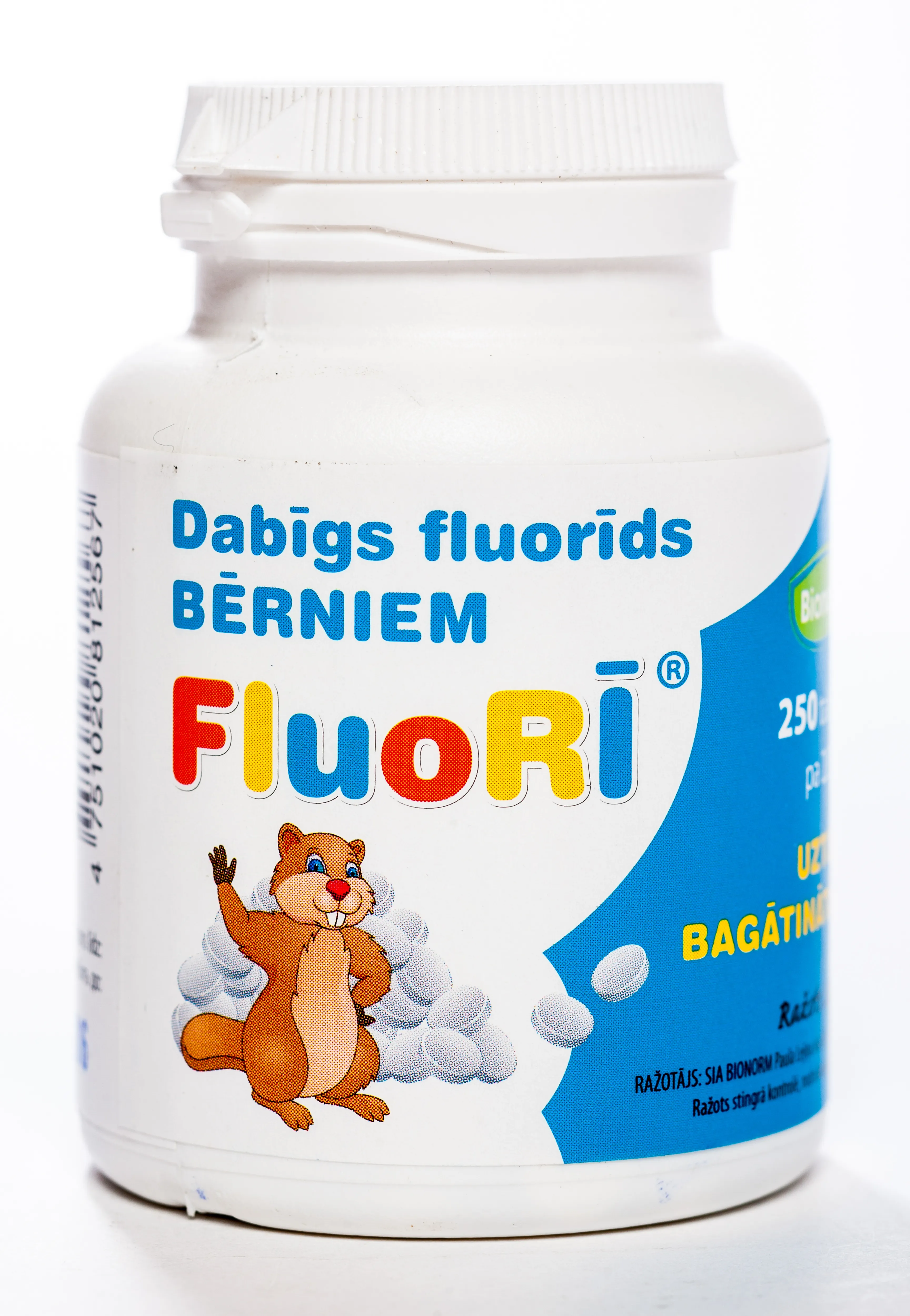 FLUORĪ 220 mg tabletes, 250 gab. - Produkta attēls 
