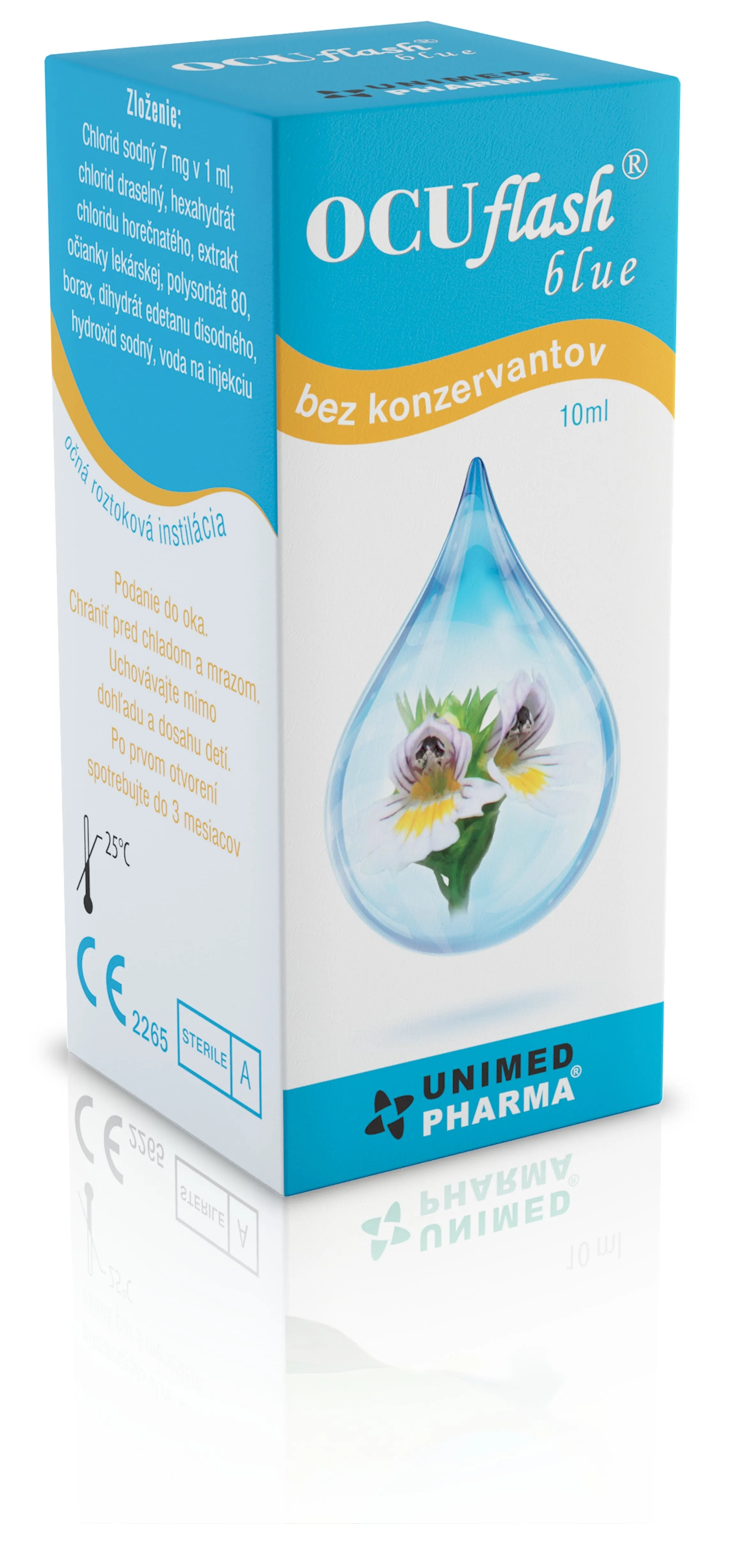 OCU FLASH Blue acu pilieni, 10 ml - Produkta attēls 