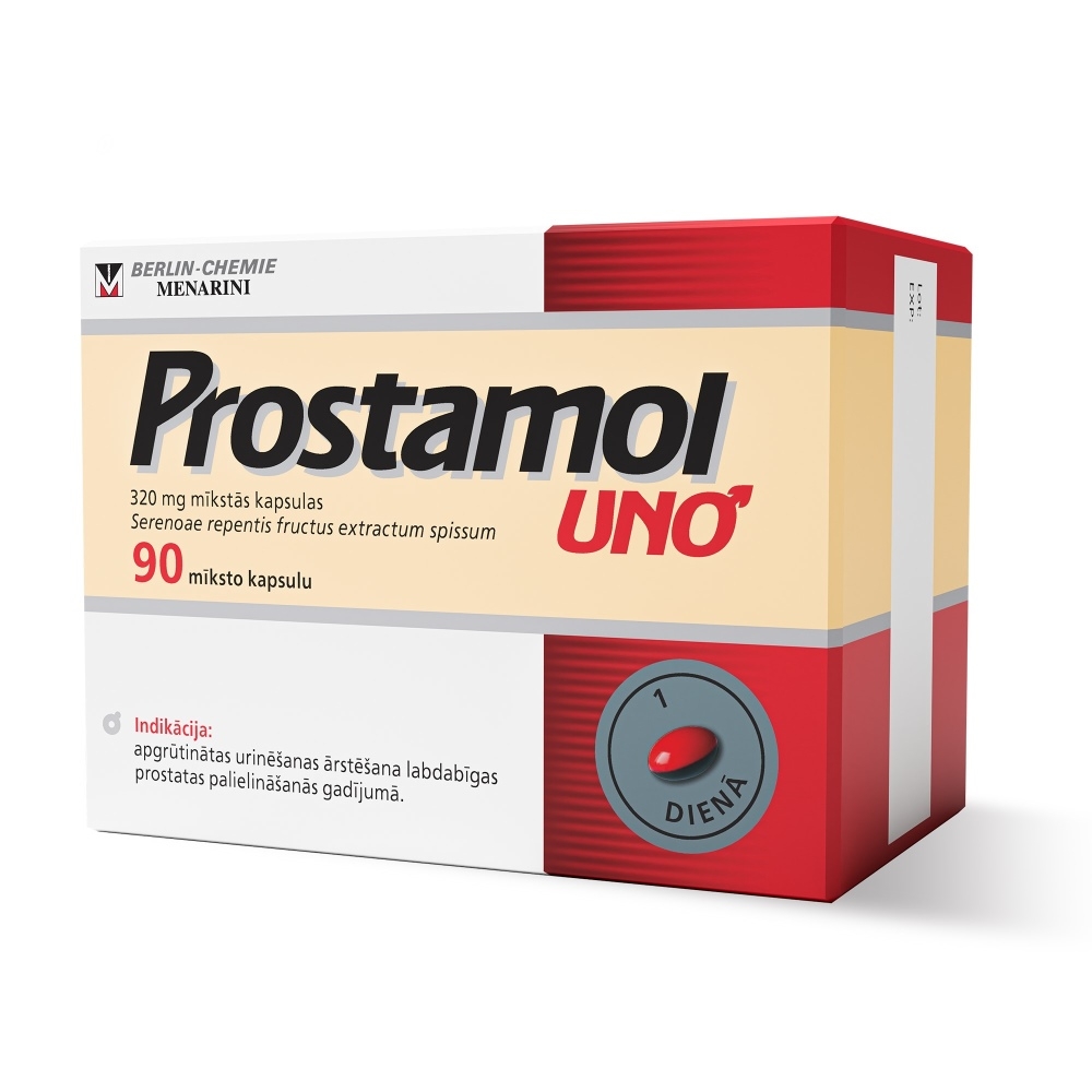 PROSTAMOL Uno kapsulas, 90 gab. - Produkta attēls 
