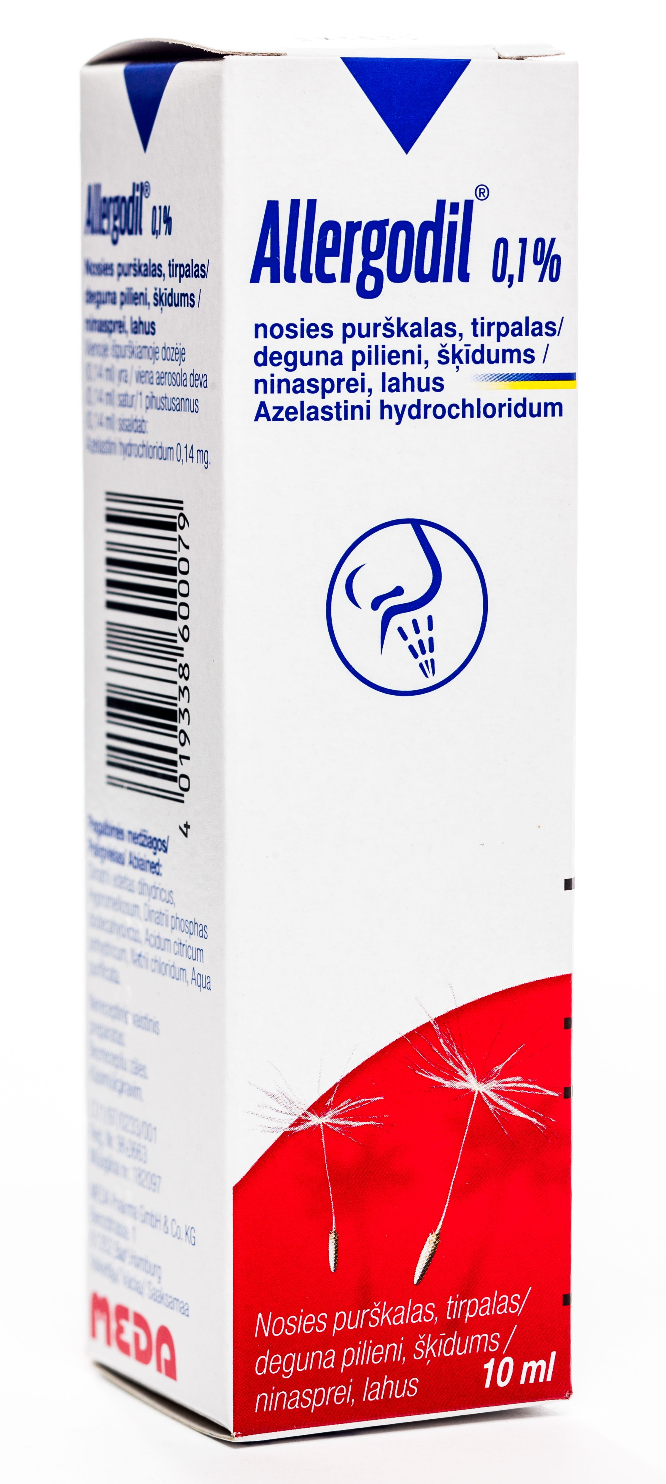 ALLERGODIL DEGUNA AEROSOLS 0.1% 10ML - Produkta attēls 