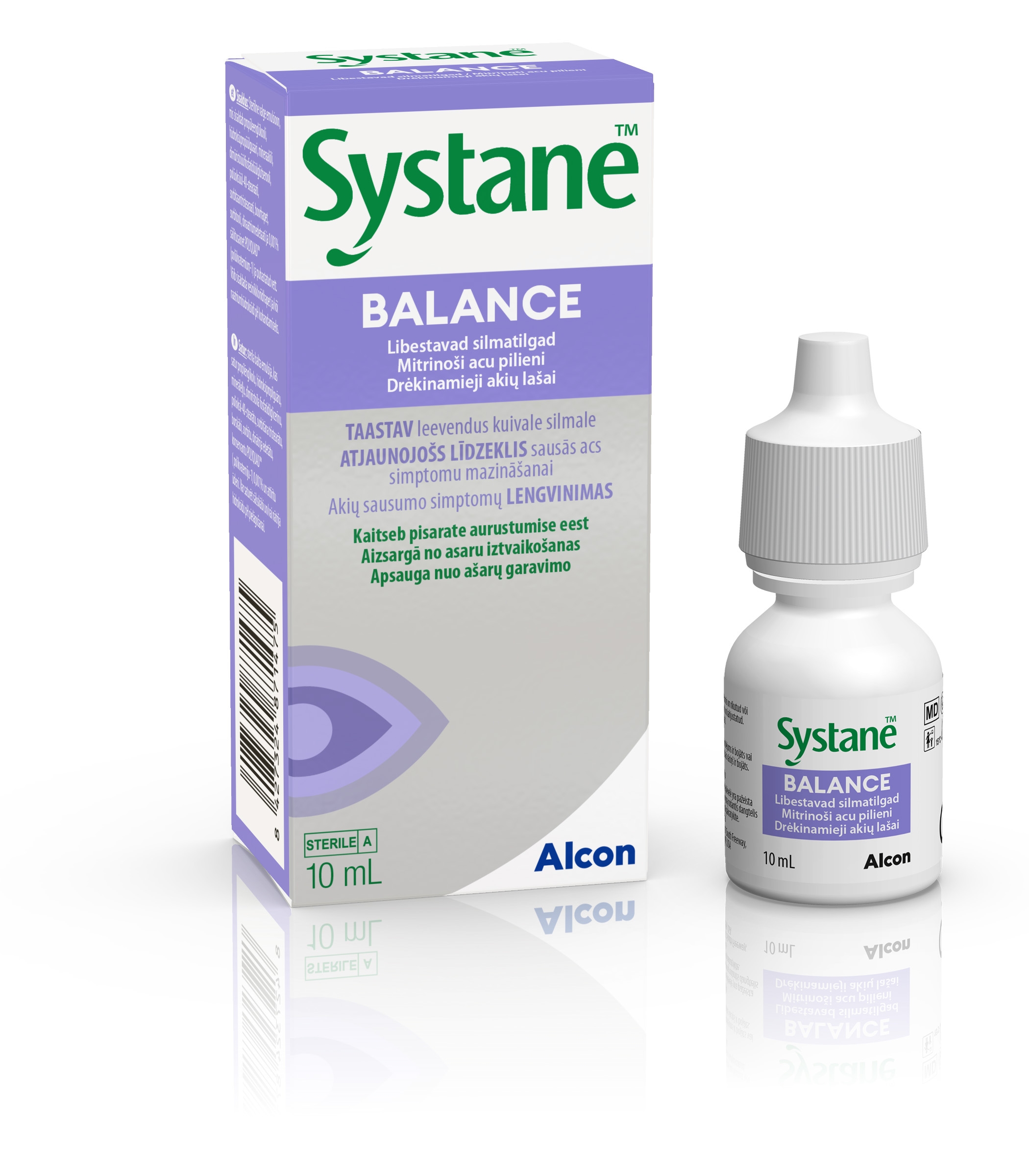 SYSTANE® Balance mitrinoši acu pilieni, 10 ml - Produkta attēls 
