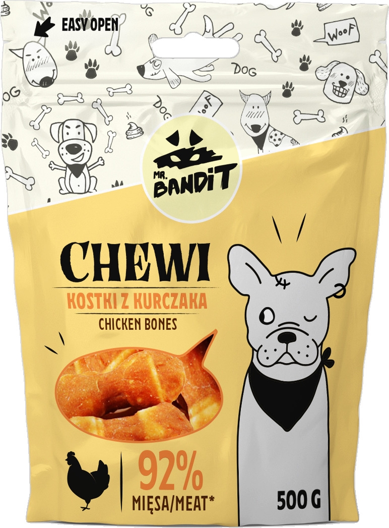 MR.BANDIT CHEWI VISTAS KAULIŅI 500G - Produkta attēls 