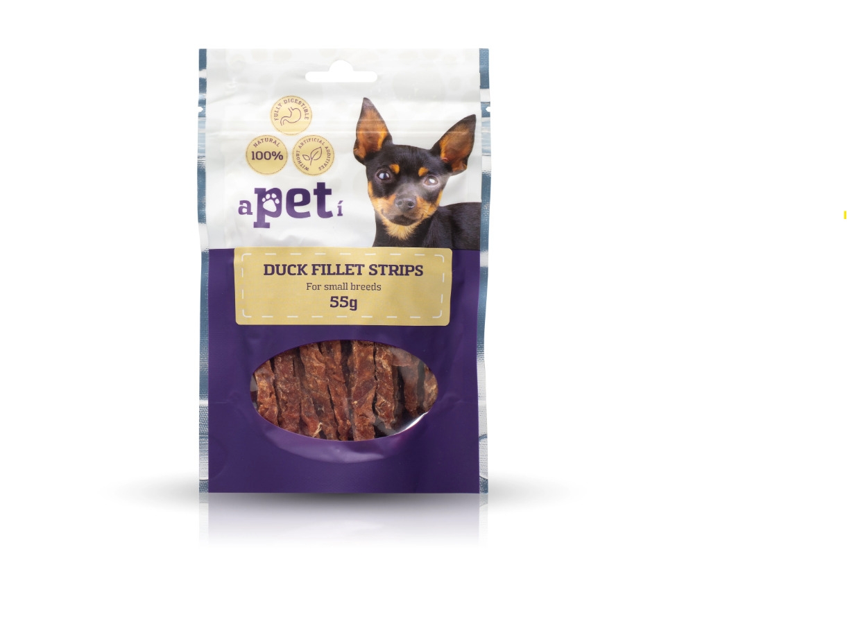 APETI PĪĻU FILEJAS STRĒMELES SUŅIEM 55G - Produkta attēls 