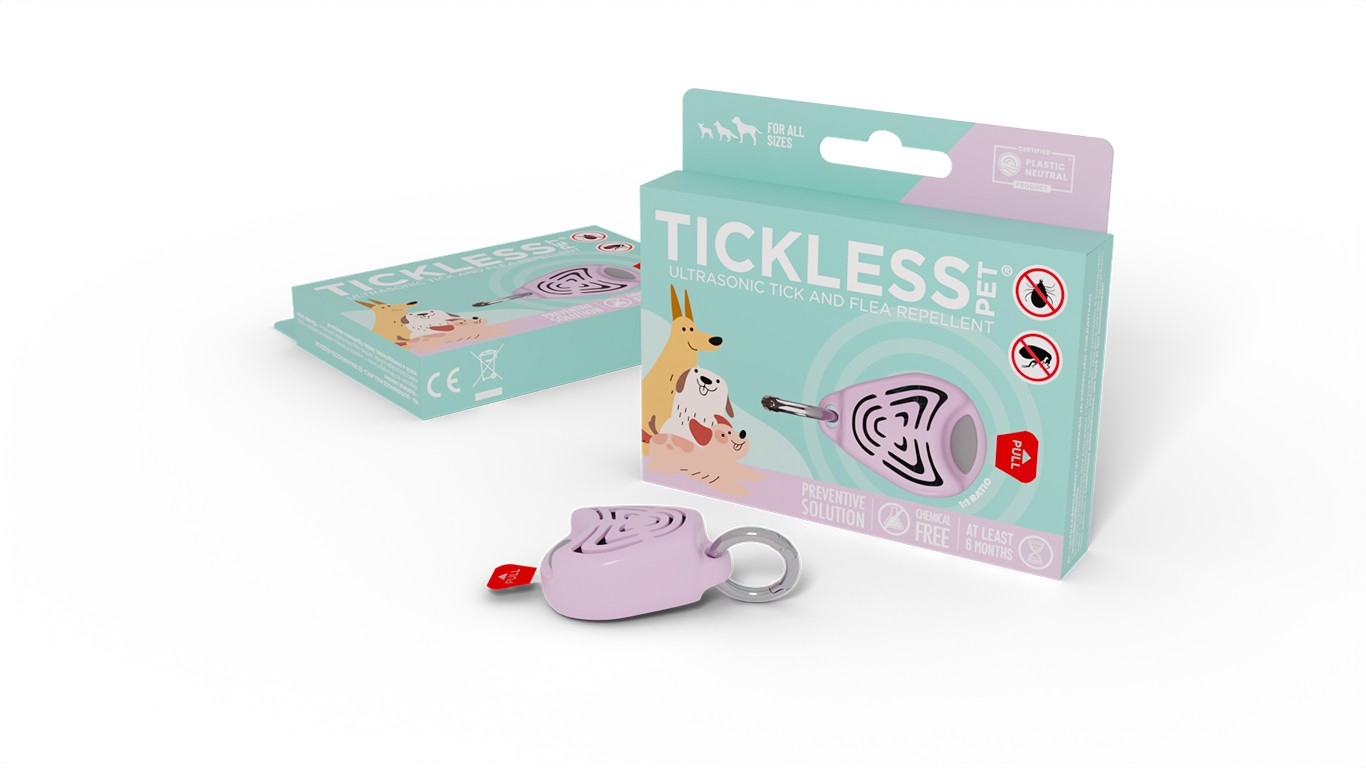 Tickless Pet ultraskaņas repelenta ierīce, rozā - Produkta attēls 