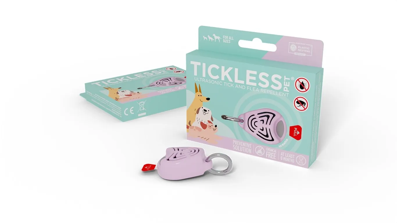 Tickless Pet ultraskaņas repelenta ierīce, rozā - Produkta attēls 