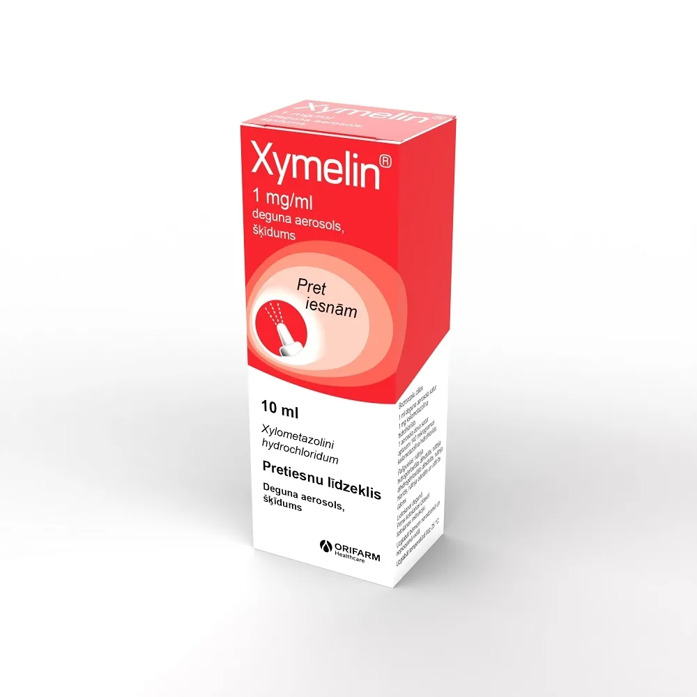 XYMELIN® 1 mg/ml deguna aerosols, 10 ml - Produkta attēls 