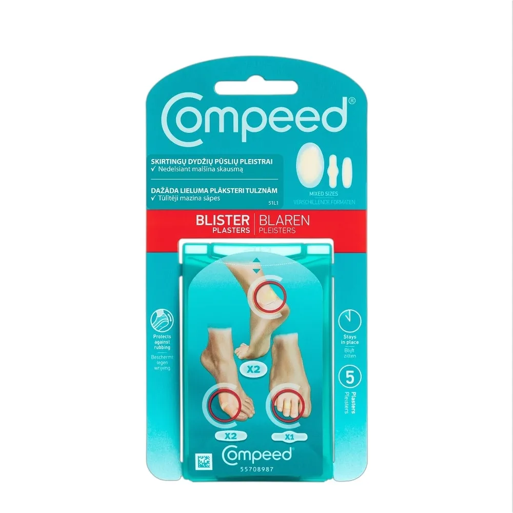 COMPEED® dažāda lieluma plāksteri tulznām, 5 gb. - Produkta attēls 