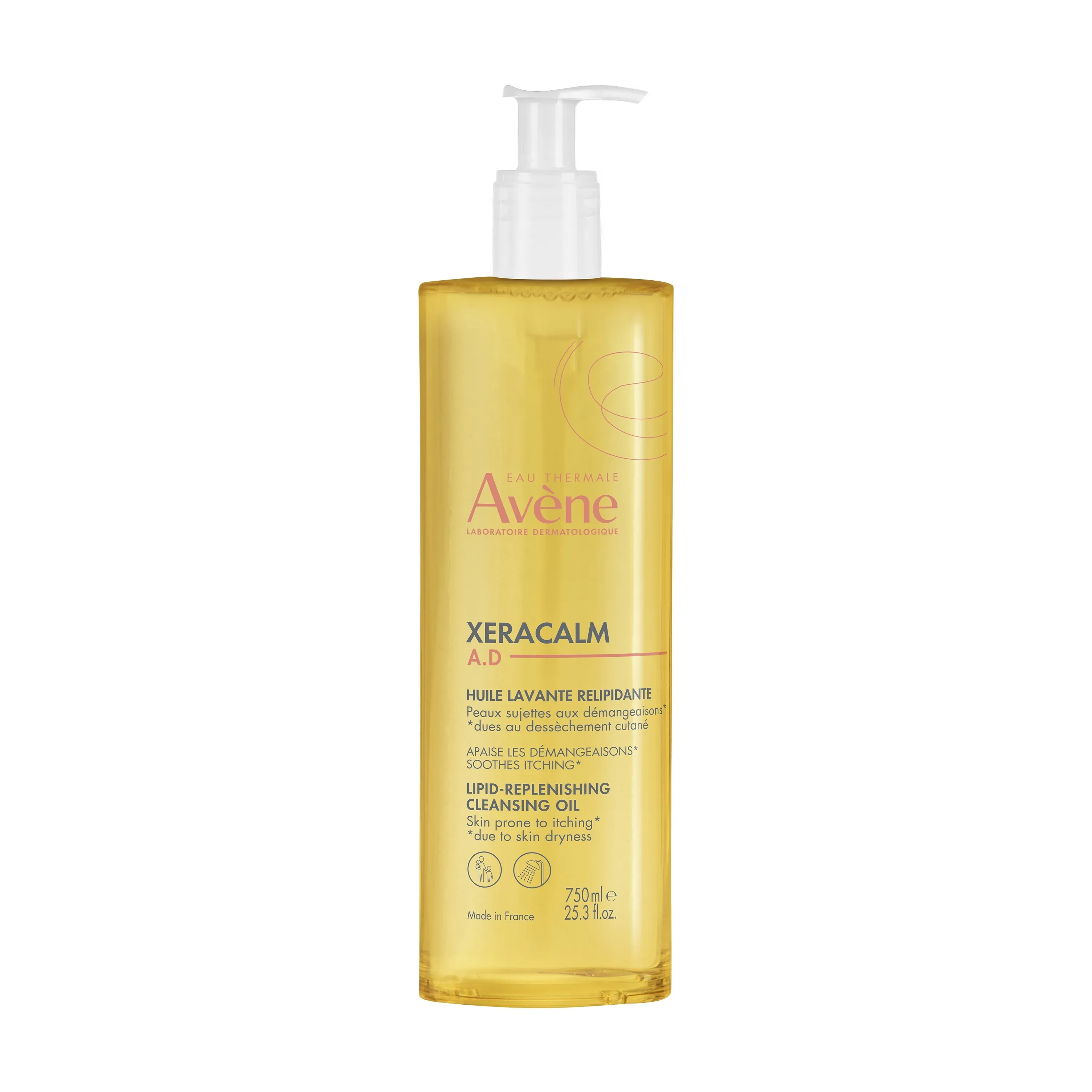 AVENE Xeracalm A.D. lipīdus atjaunojoša attīroša eļļa, 750 ml - Produkta attēls 