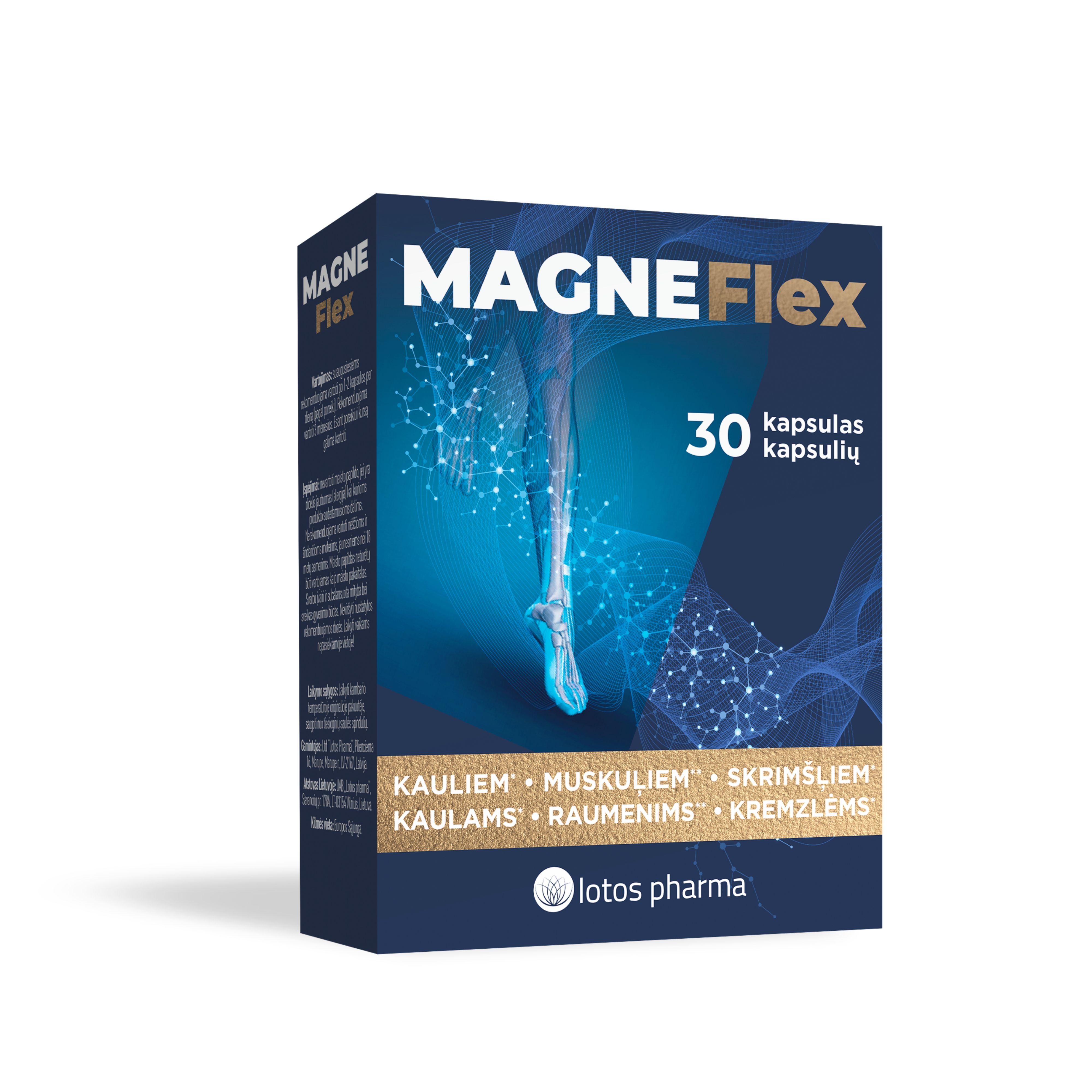 MAGNEFLEX kapsulas, 30 gab. - Produkta attēls 